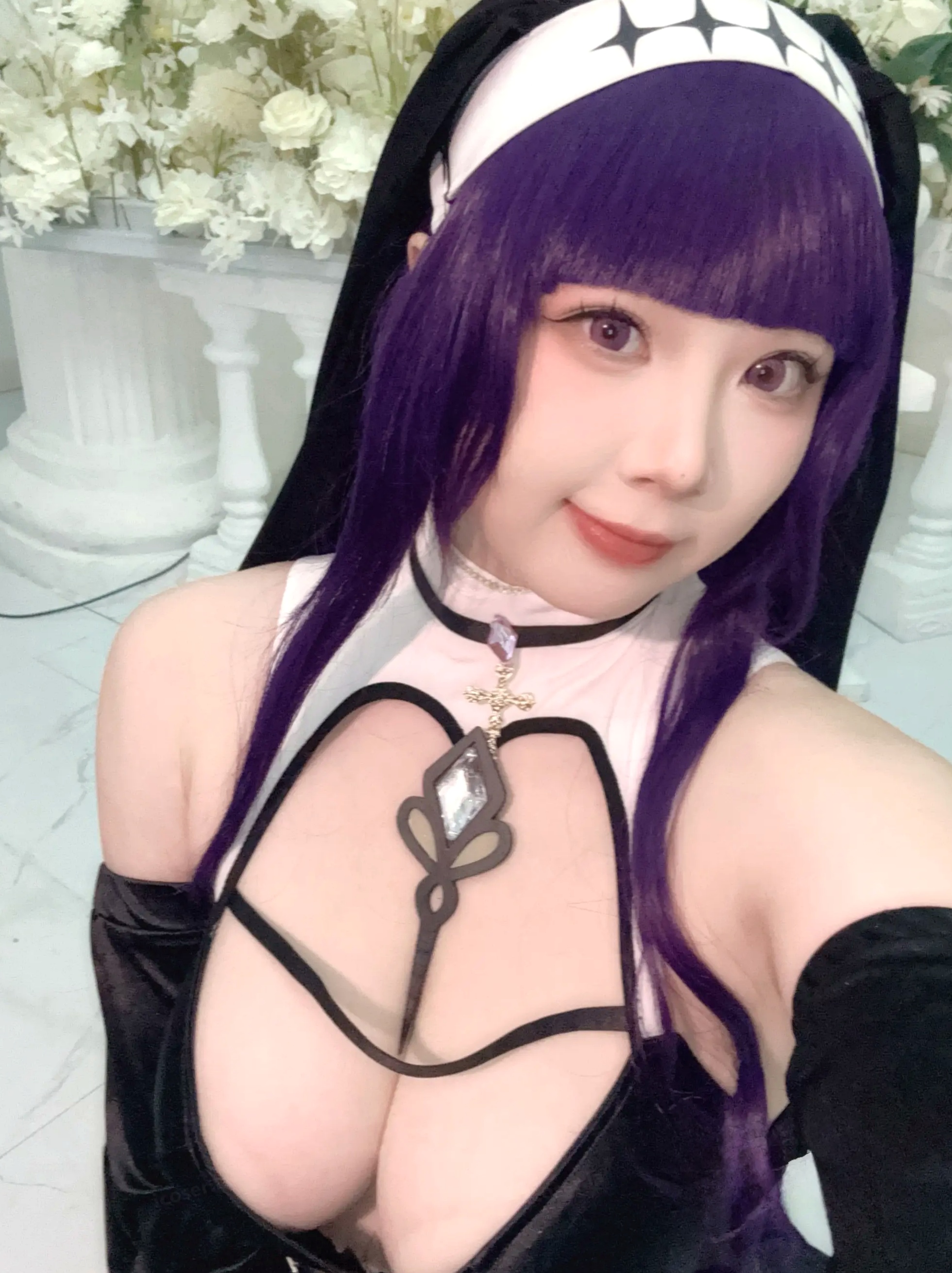 皮皮奶可可爱了啦 - 葬送的芙莉莲 菲伦修女 性感制服私房照 [87P]