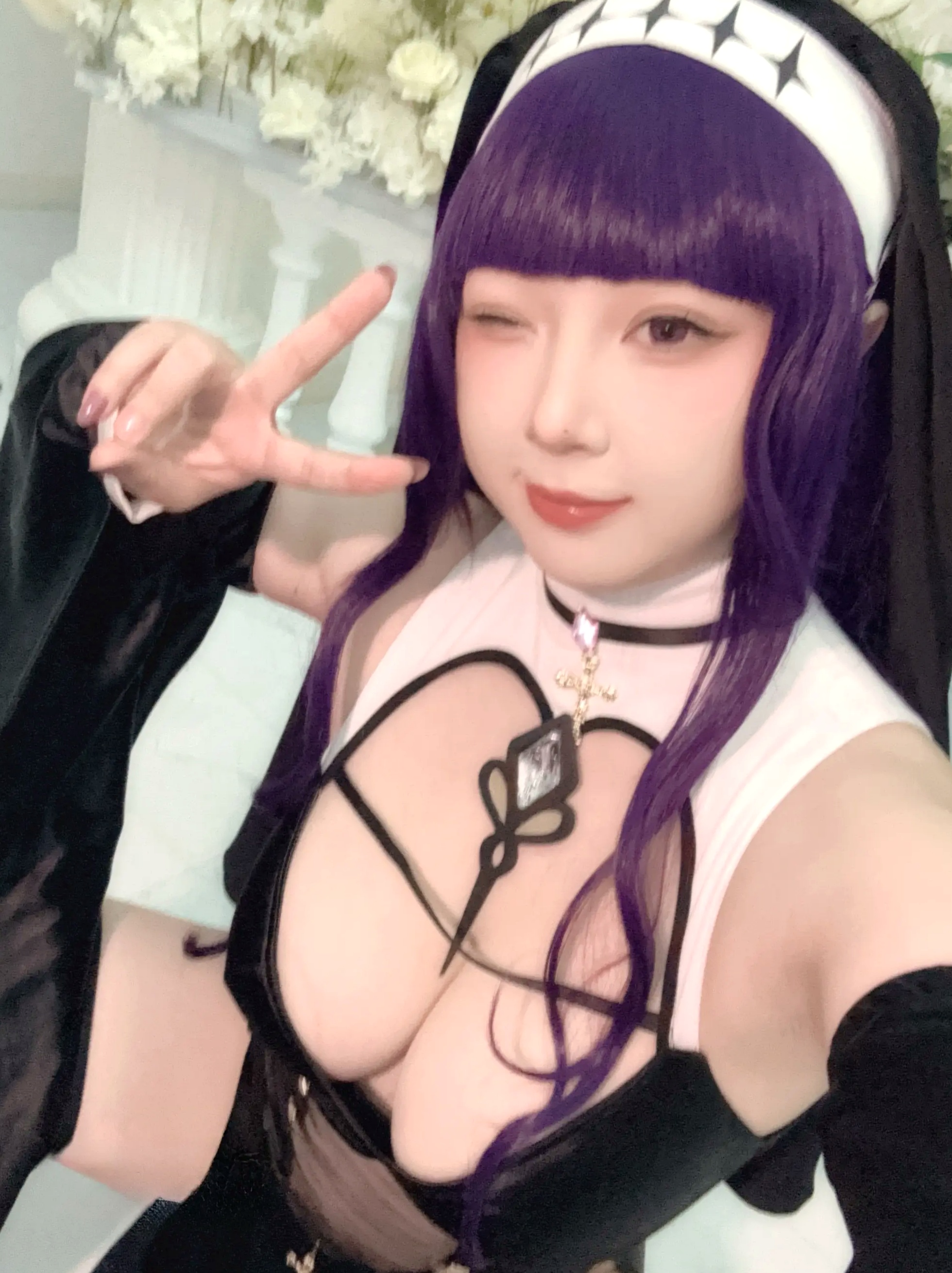 皮皮奶可可爱了啦 - 葬送的芙莉莲 菲伦修女 性感制服私房照 [87P]