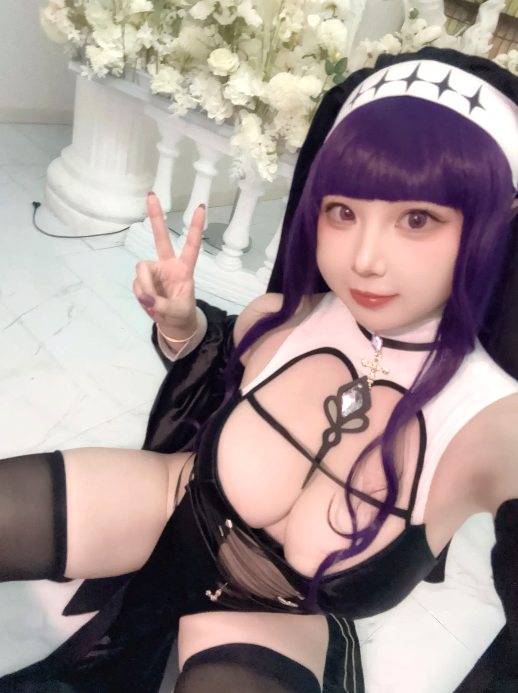 皮皮奶可可爱了啦 - 葬送的芙莉莲 菲伦修女 性感制服私房照 [87P]