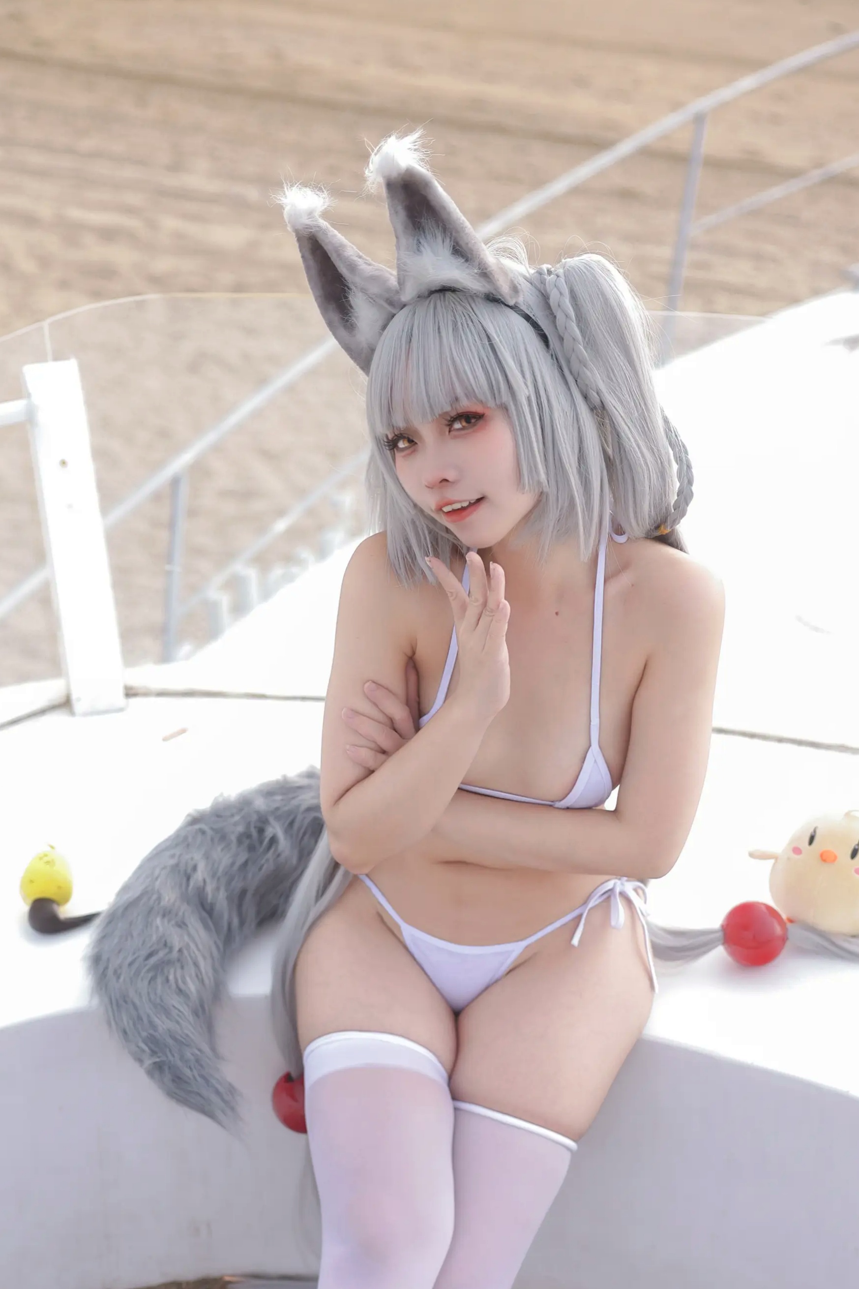 Gallery - G44不会受伤 - 碧蓝航线 朝凪 泳装比基尼性感诱惑角色扮演 [31P]性感诱惑比基尼角色扮演美臀 女神私房照_秀色女神 - image 5