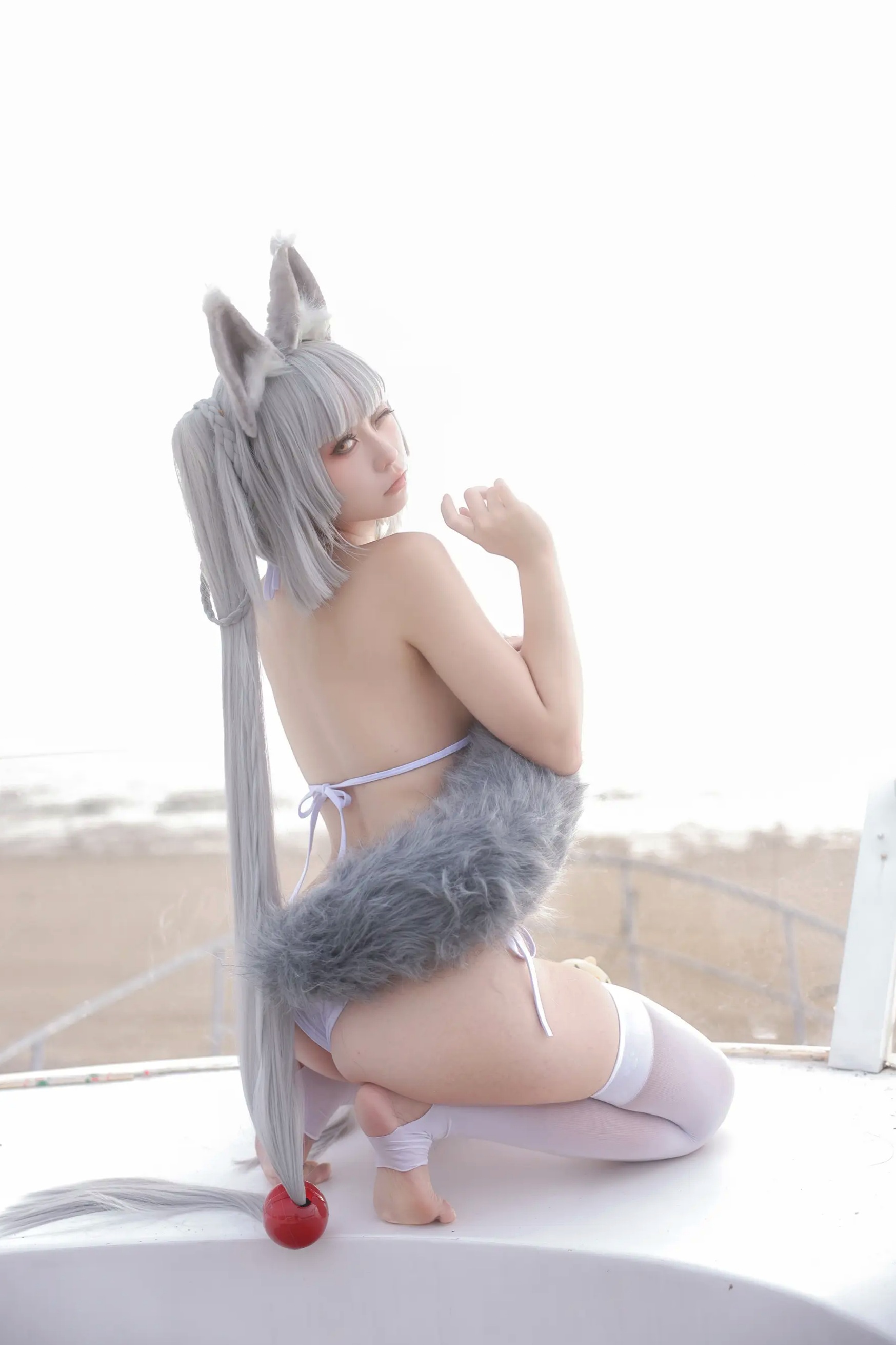 Gallery - G44不会受伤 - 碧蓝航线 朝凪 泳装比基尼性感诱惑角色扮演 [31P]性感诱惑比基尼角色扮演美臀 女神私房照_秀色女神 - image 8