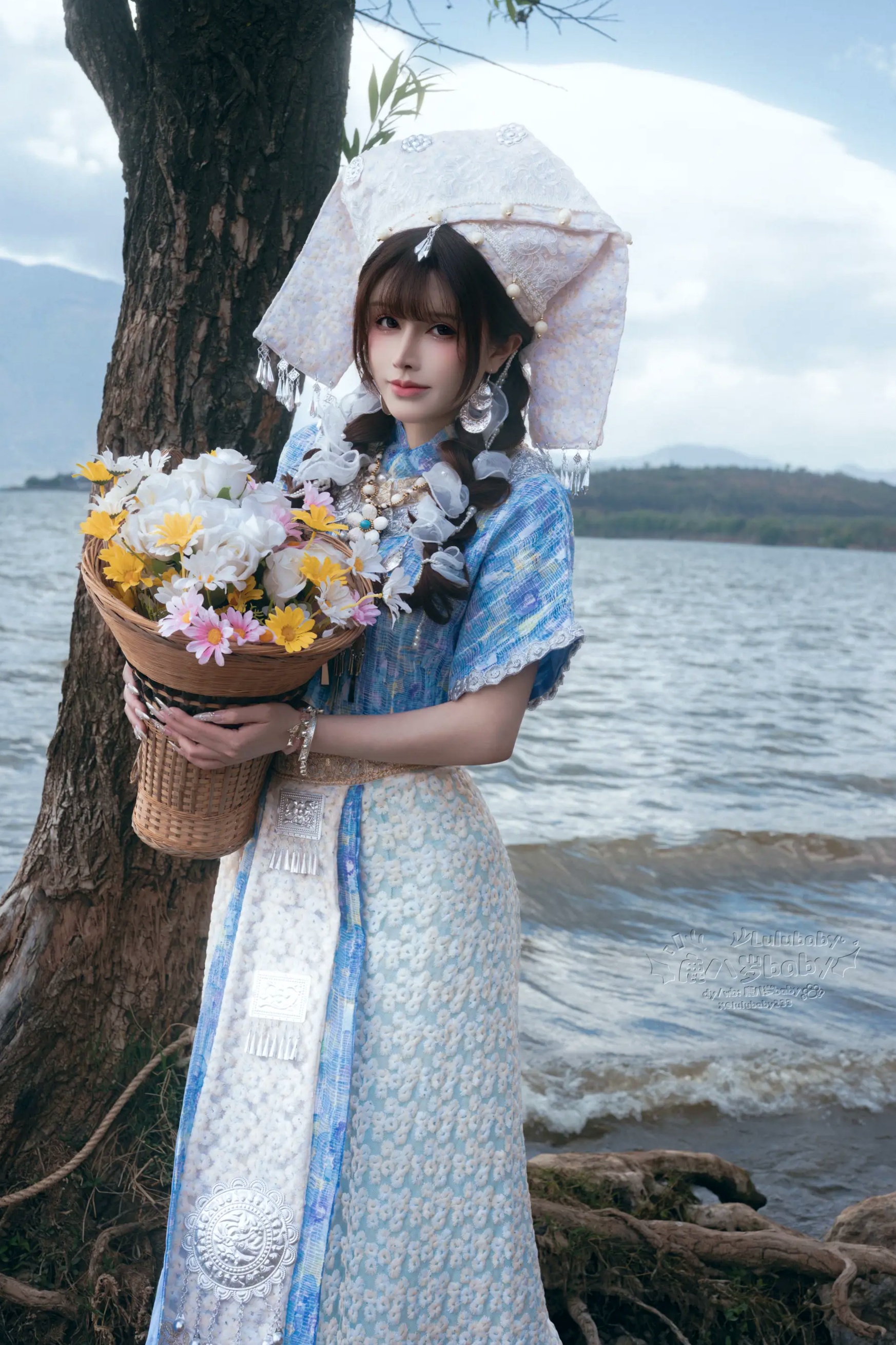 Gallery - 鹿八岁 壮族风情唯美湖畔写真秀清纯户外清新女神 女神私房照_秀色女神 - image 3