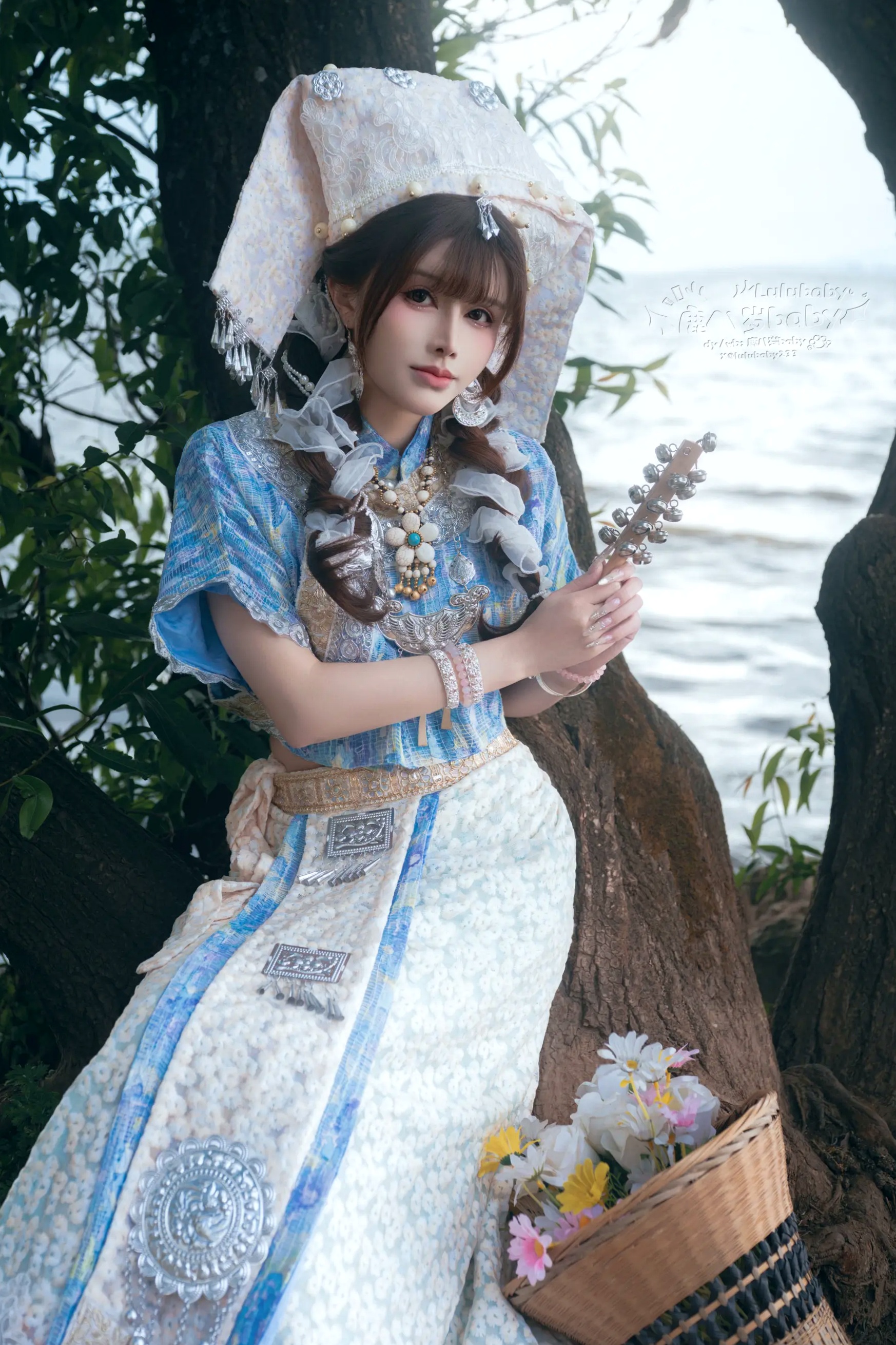 Gallery - 鹿八岁 壮族风情唯美湖畔写真秀清纯户外清新女神 女神私房照_秀色女神 - image 5