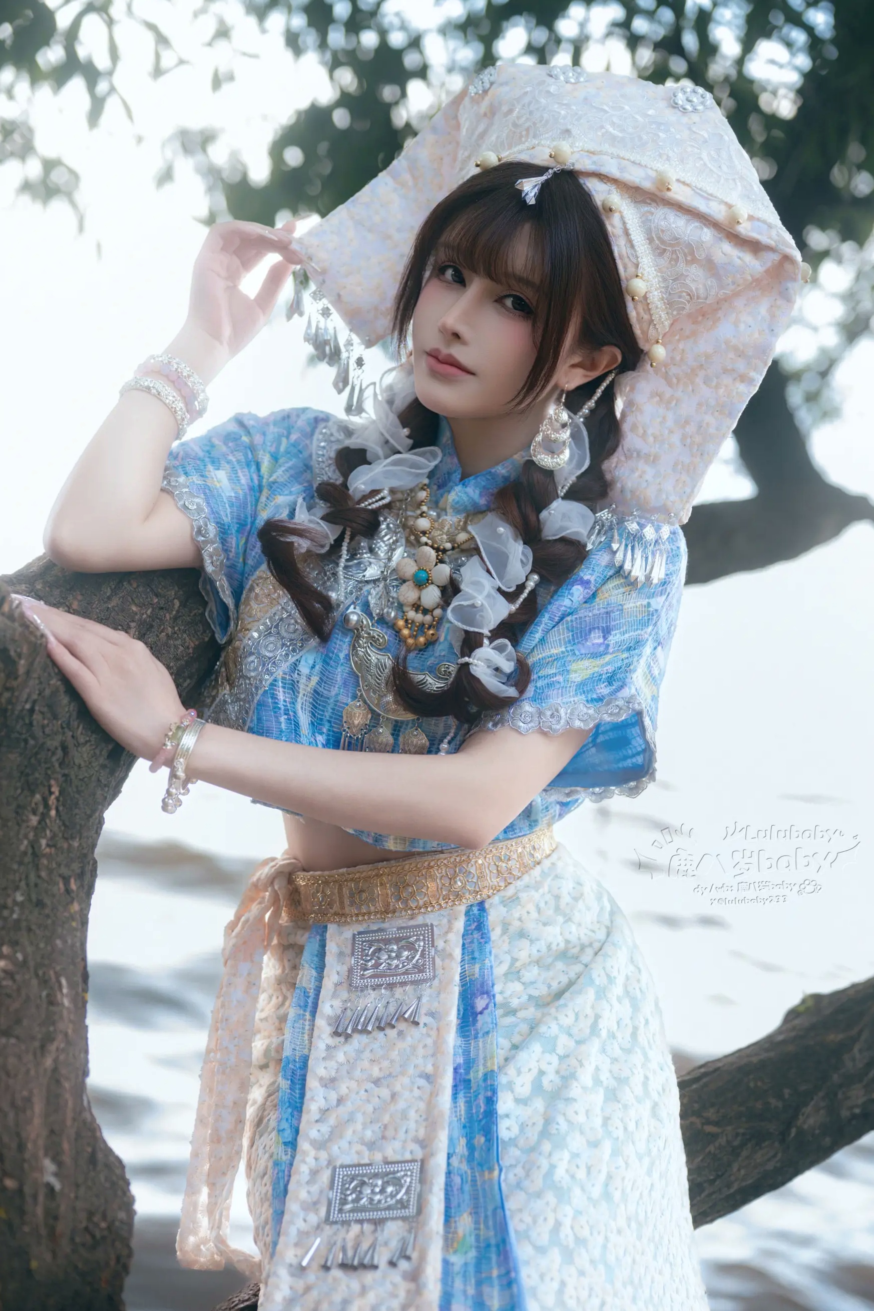 Gallery - 鹿八岁 壮族风情唯美湖畔写真秀清纯户外清新女神 女神私房照_秀色女神 - image 7