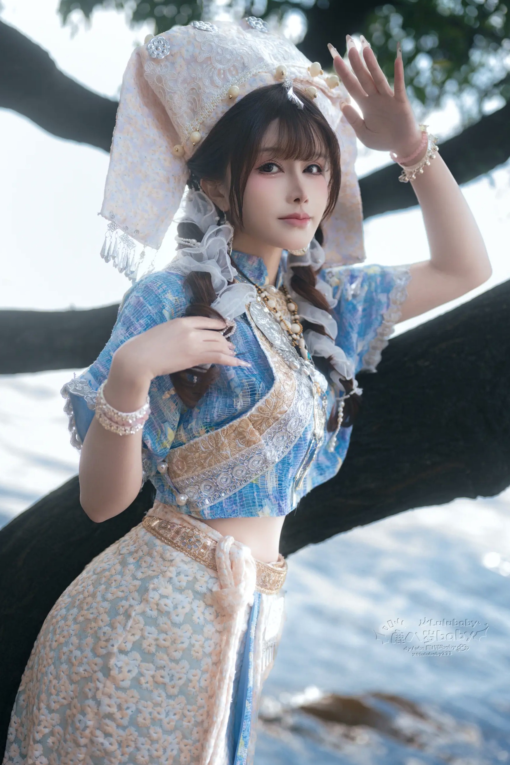 Gallery - 鹿八岁 壮族风情唯美湖畔写真秀清纯户外清新女神 女神私房照_秀色女神 - image 8