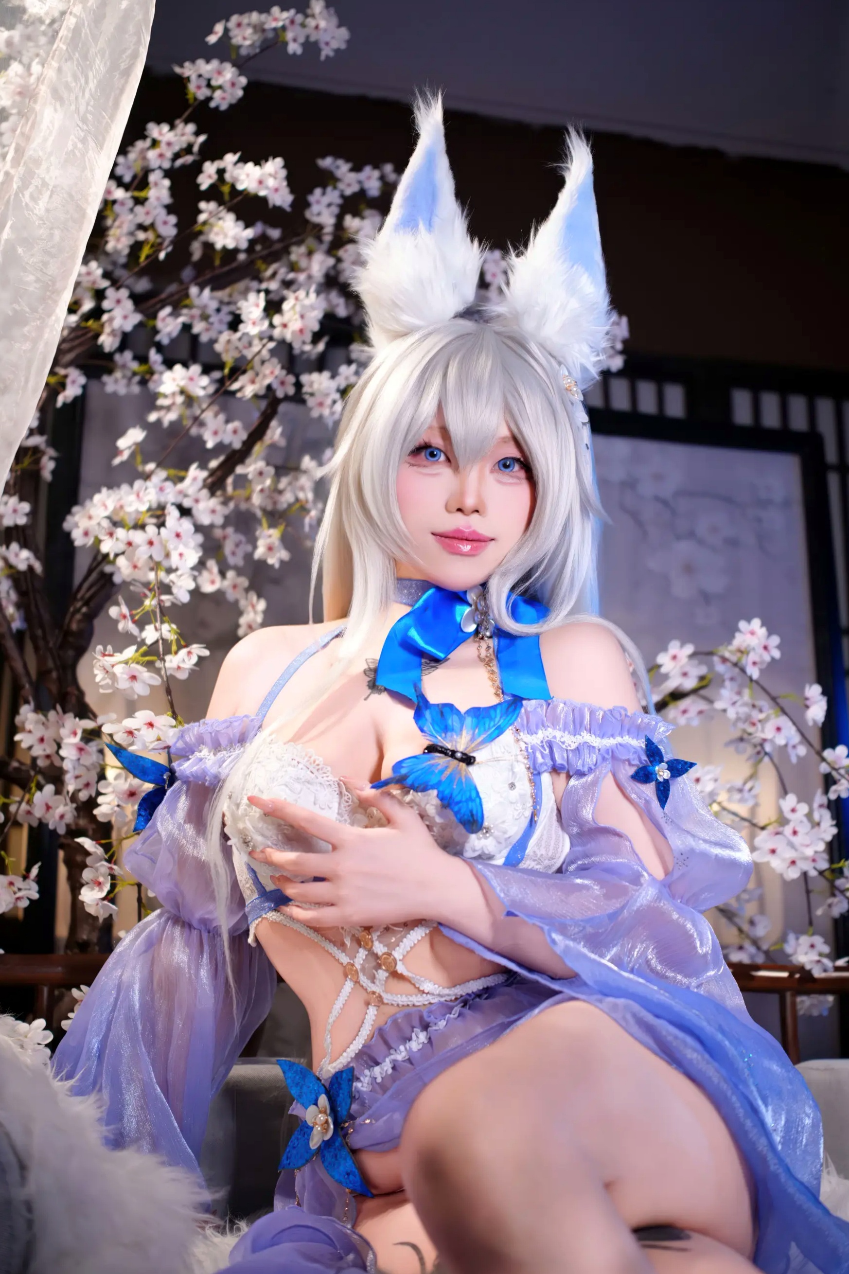 叉烧hibiki - 碧蓝航线 信浓 樱花私房大尺度角色扮演性感美图 [101P]