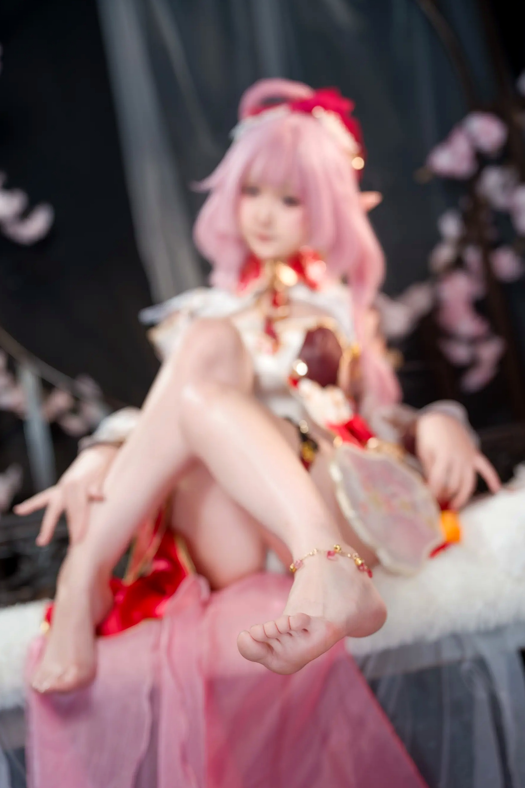 Sameki - 爱莉希雅的春好物语 桃花古风角色扮演COS写真集 [47P]