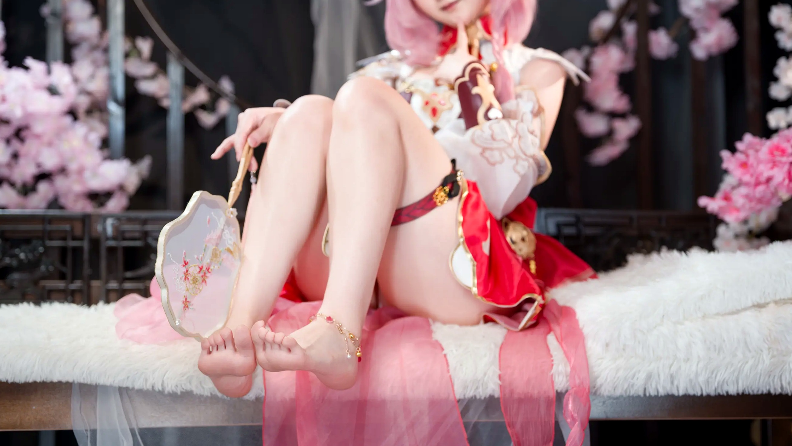 Sameki - 爱莉希雅的春好物语 桃花古风角色扮演COS写真集 [47P]