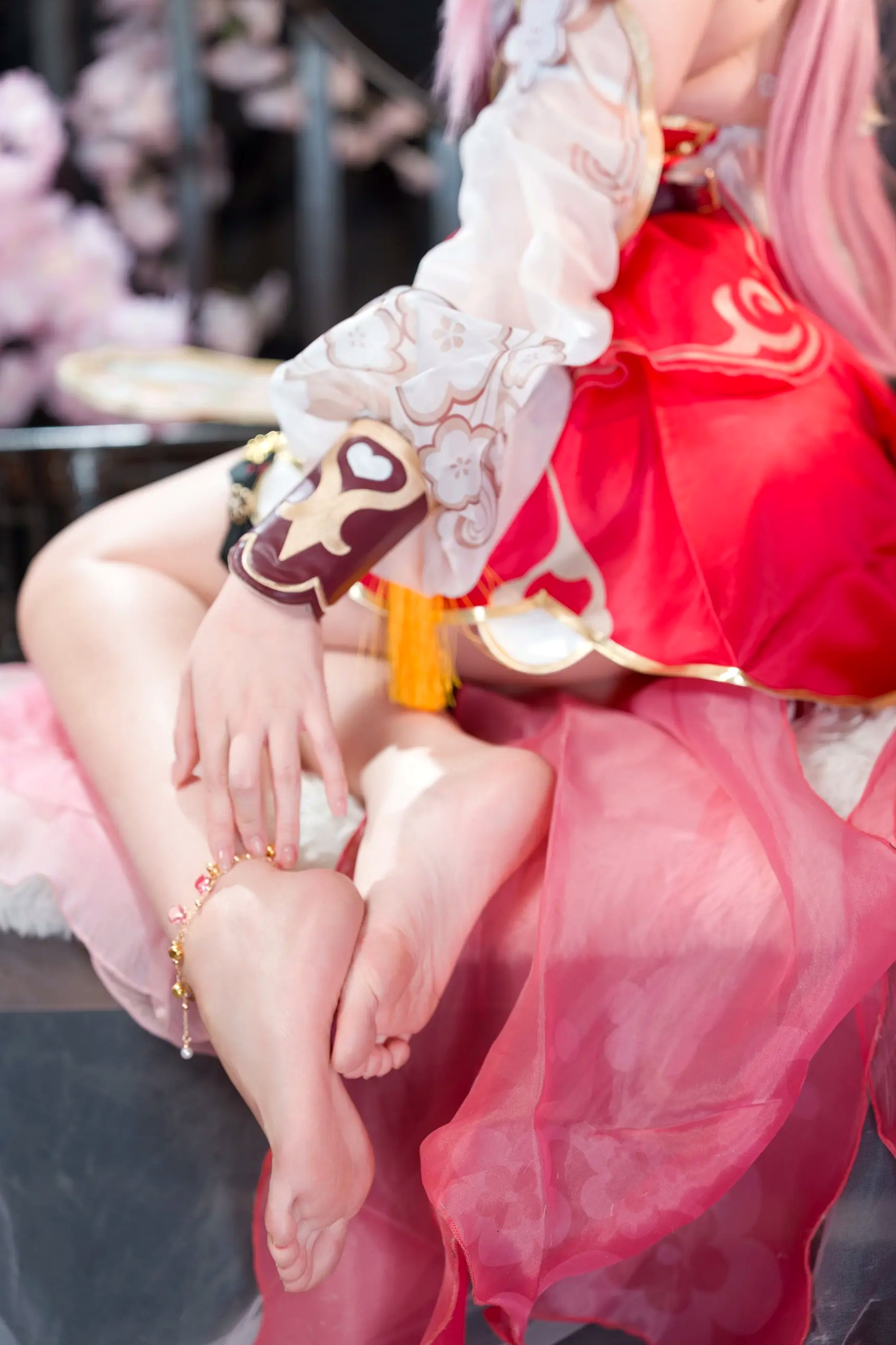 Sameki - 爱莉希雅的春好物语 桃花古风角色扮演COS写真集 [47P]
