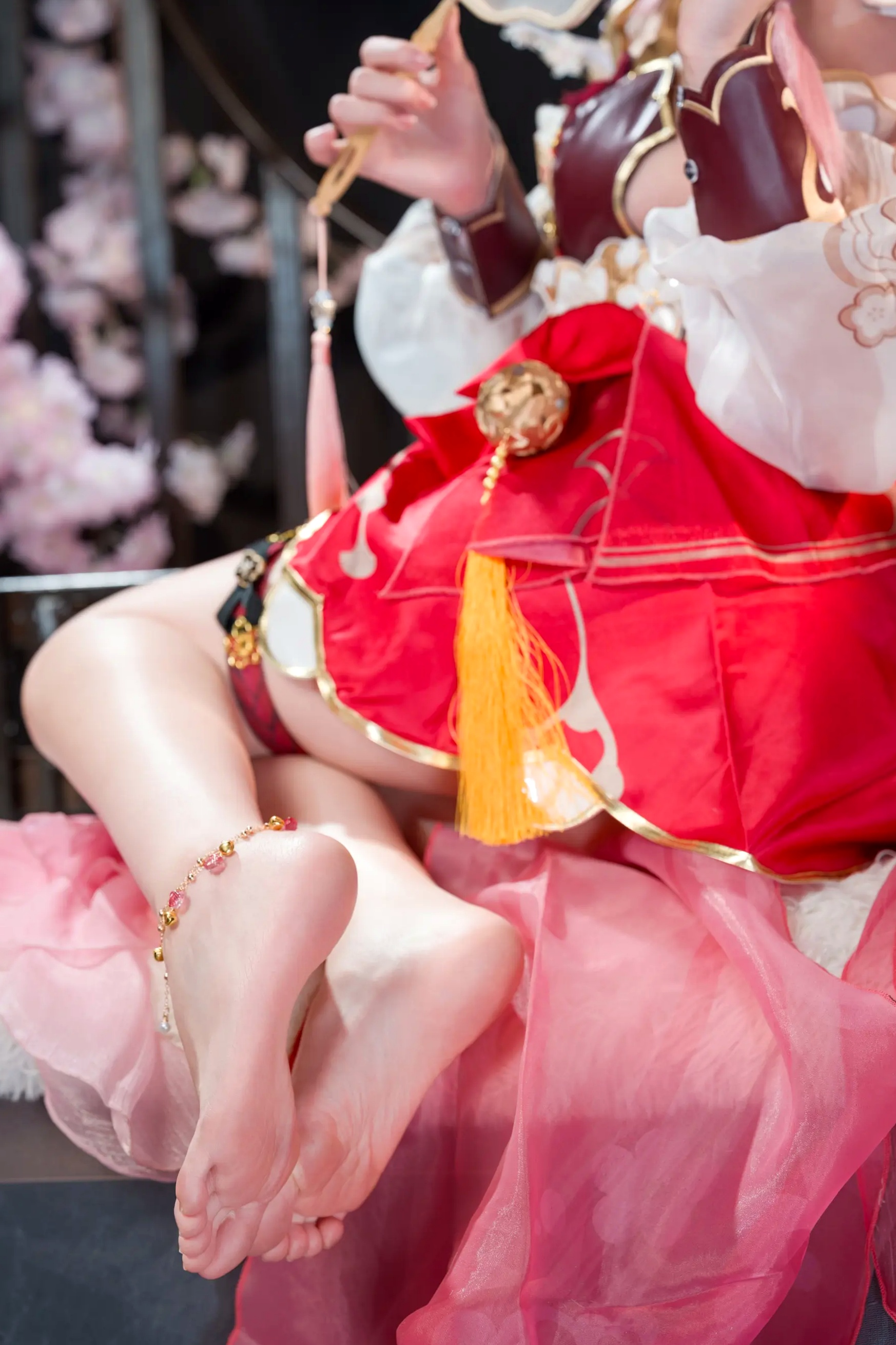 Sameki - 爱莉希雅的春好物语 桃花古风角色扮演COS写真集 [47P]