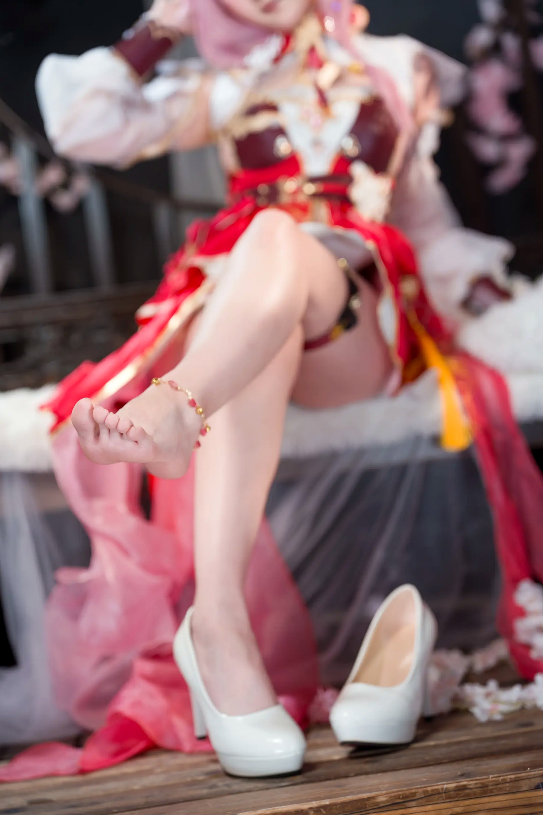Sameki - 爱莉希雅的春好物语 桃花古风角色扮演COS写真集 [47P]