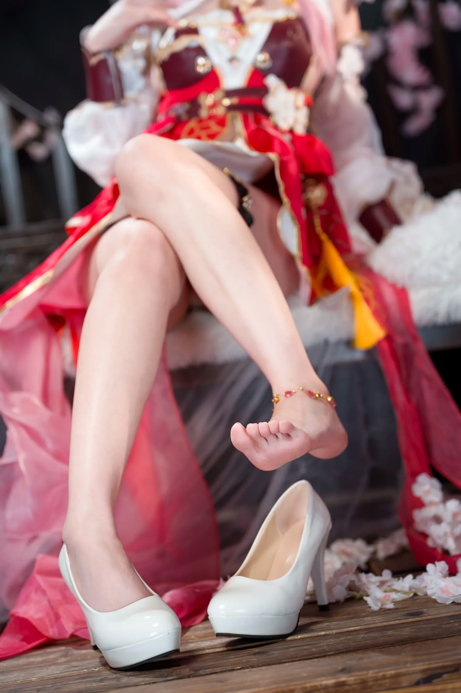 Sameki - 爱莉希雅的春好物语 桃花古风角色扮演COS写真集 [47P]