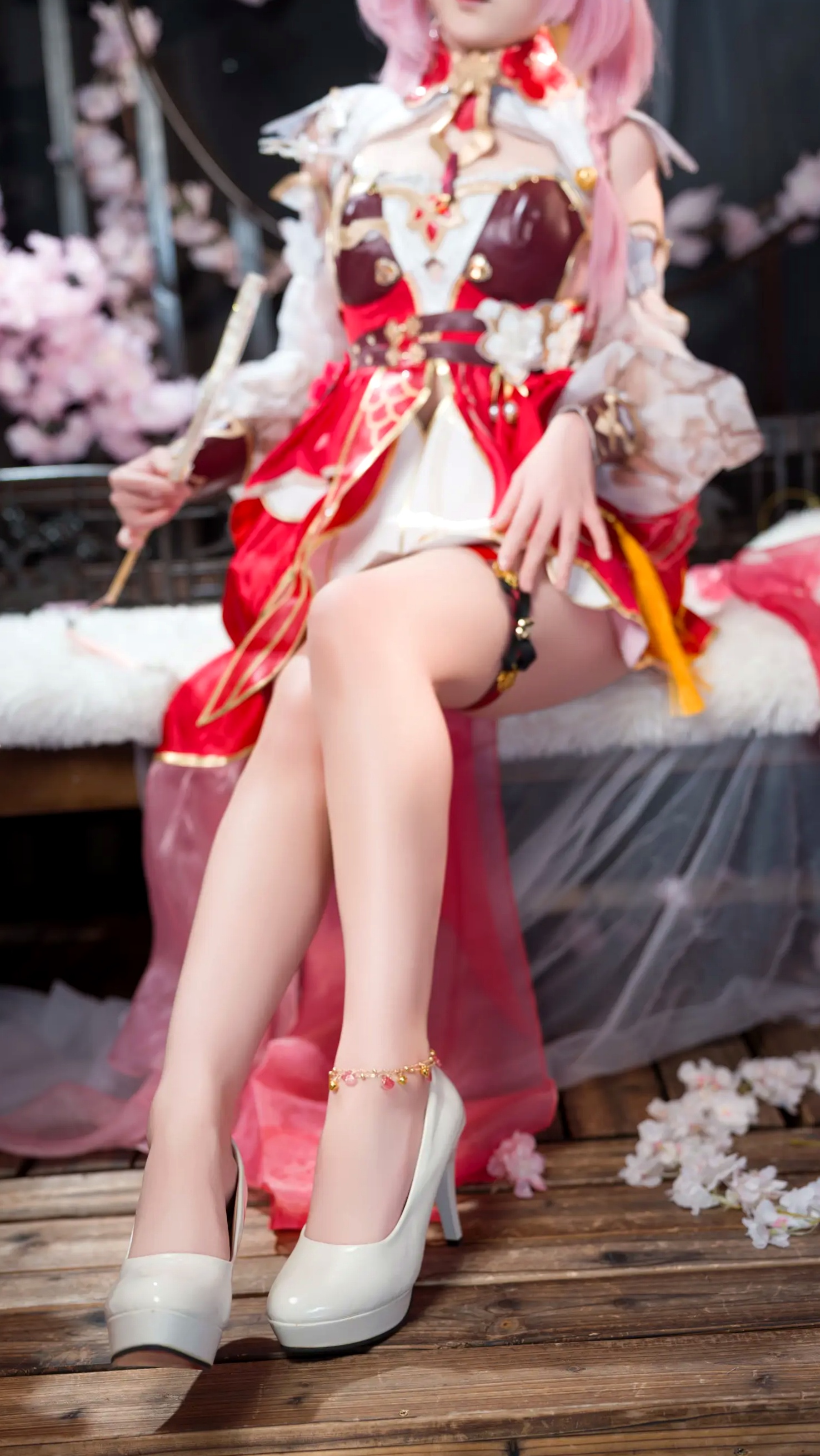 Sameki - 爱莉希雅的春好物语 桃花古风角色扮演COS写真集 [47P]