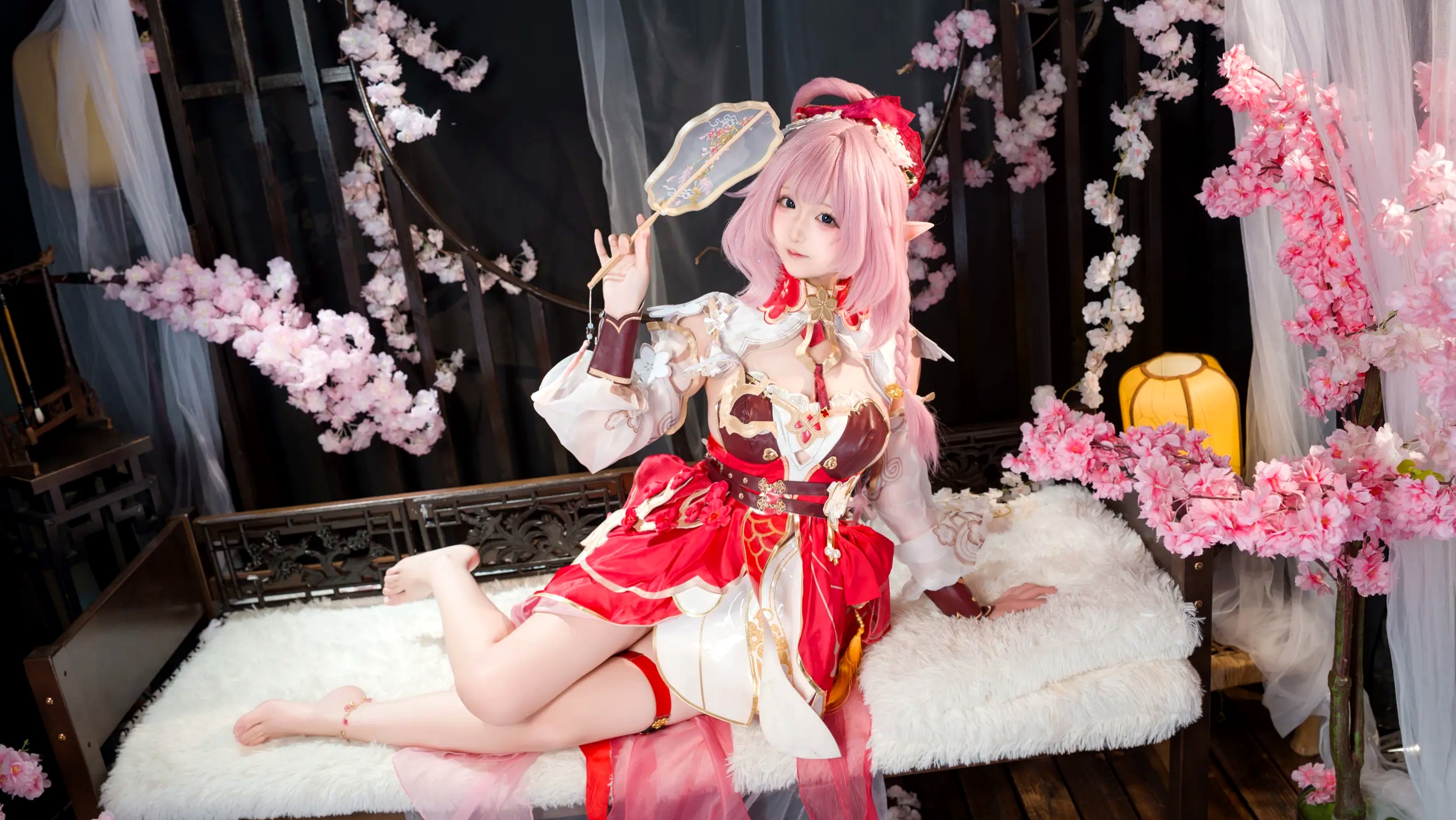 Sameki - 爱莉希雅的春好物语 桃花古风角色扮演COS写真集 [47P]