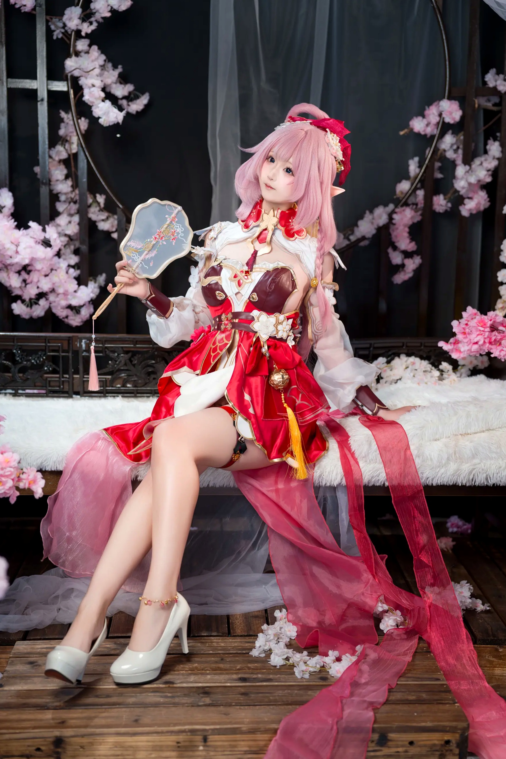 Sameki - 爱莉希雅的春好物语 桃花古风角色扮演COS写真集 [47P]