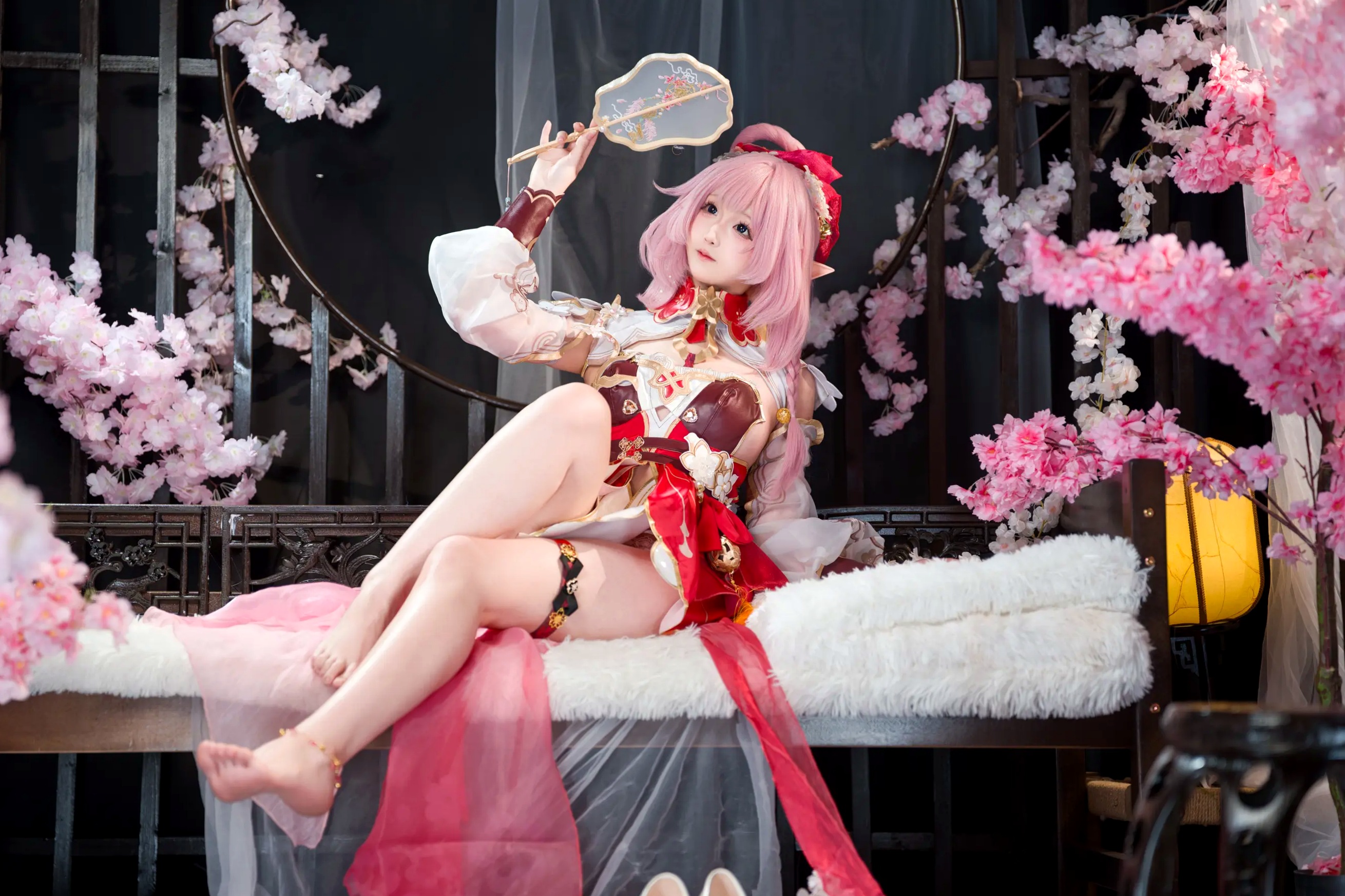 Sameki - 爱莉希雅的春好物语 桃花古风角色扮演COS写真集 [47P]