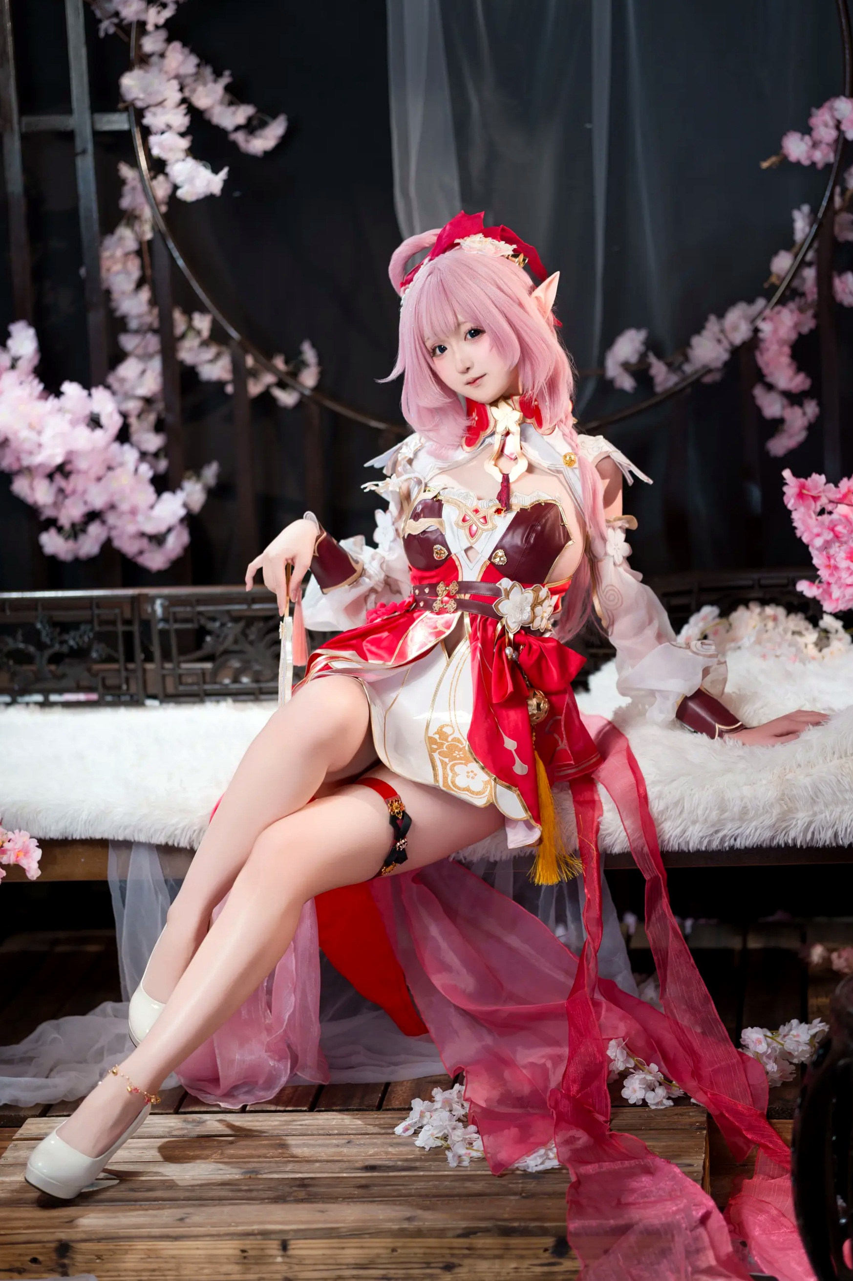 Sameki - 爱莉希雅的春好物语 桃花古风角色扮演COS写真集 [47P]