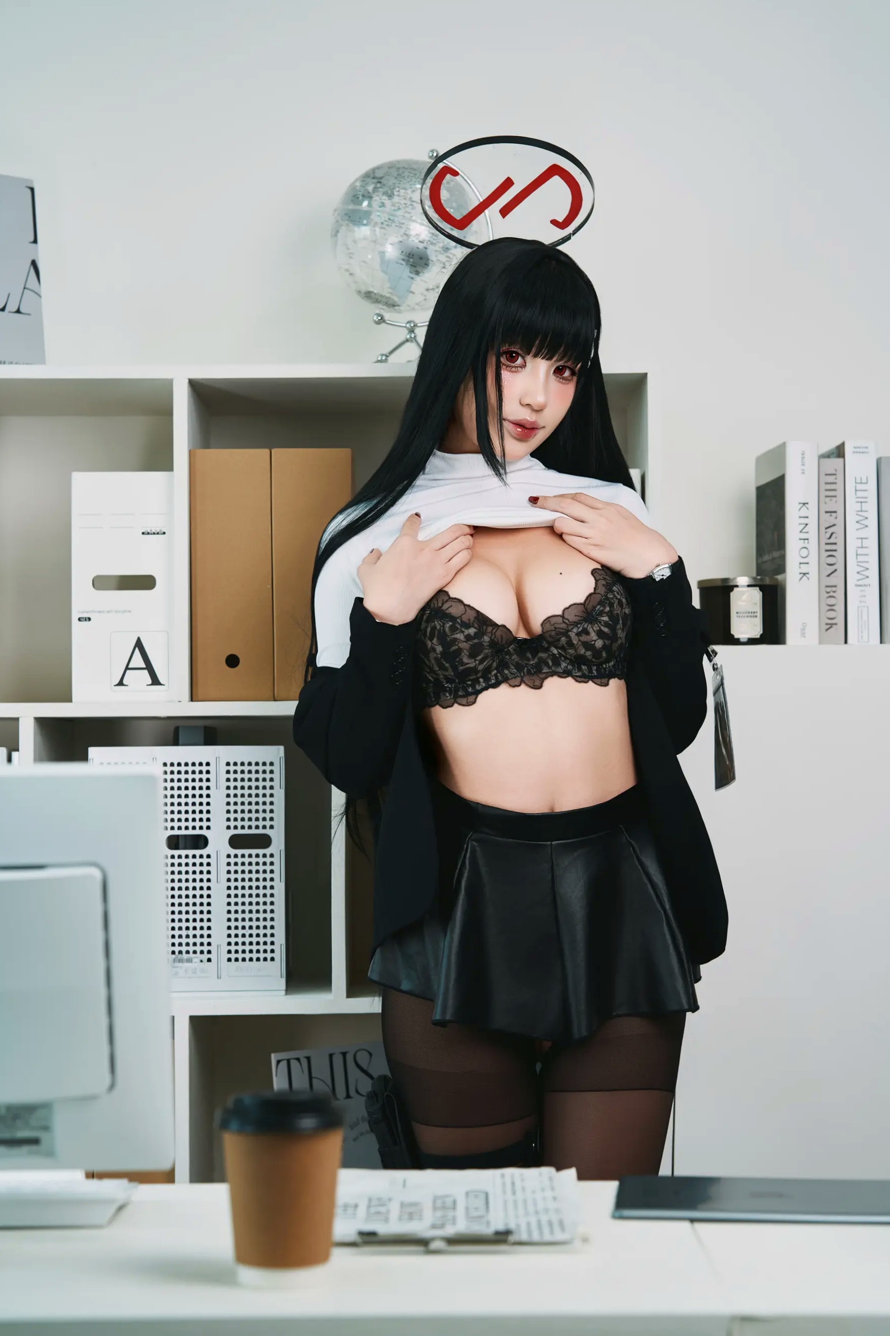 Puy Puy - Rio Tsukatsuki 调月莉音 办公室黑丝美臀私房角色扮演 [144P]