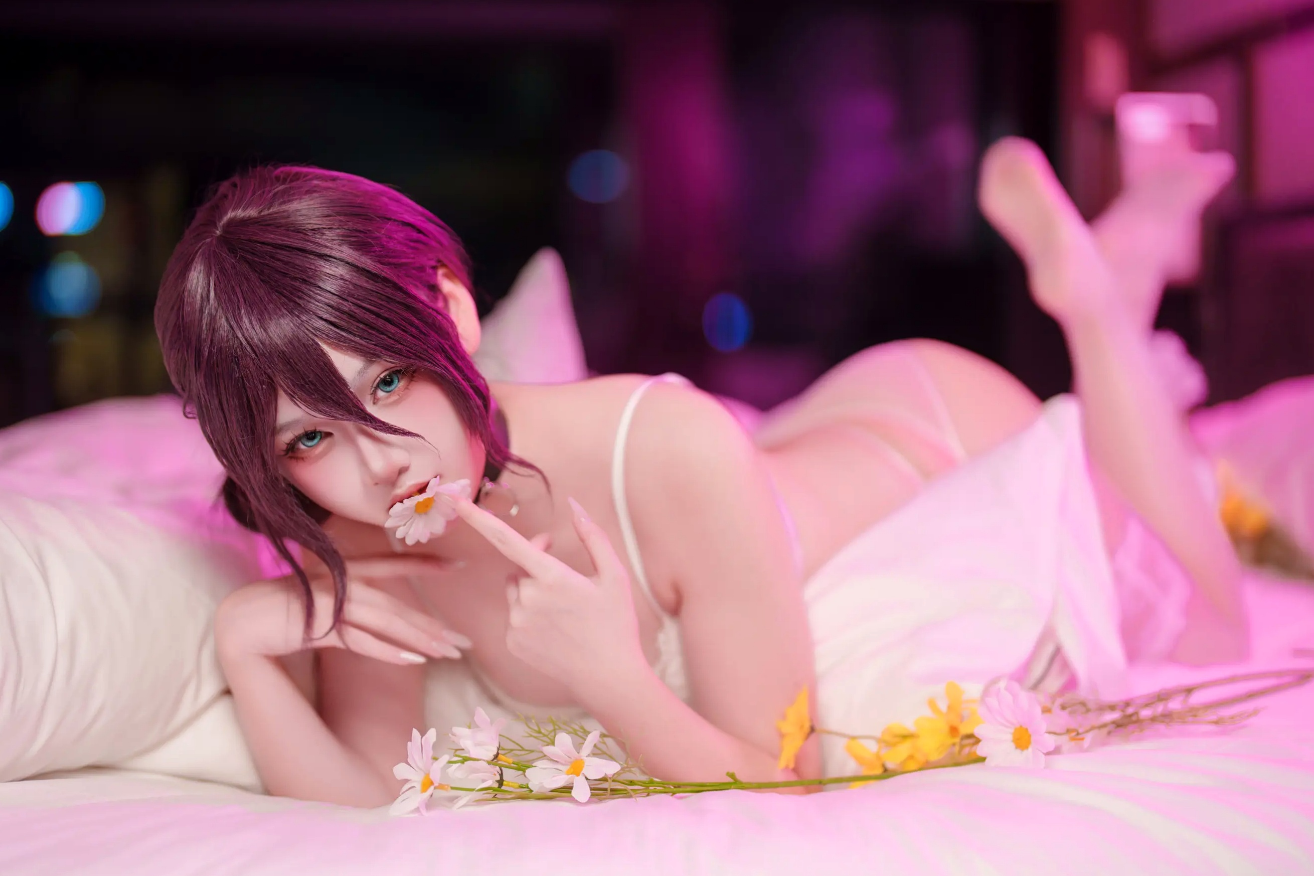Xiaoyukiko - Reze 蕾塞角色扮演 白色蕾丝内衣私房照 [32P]