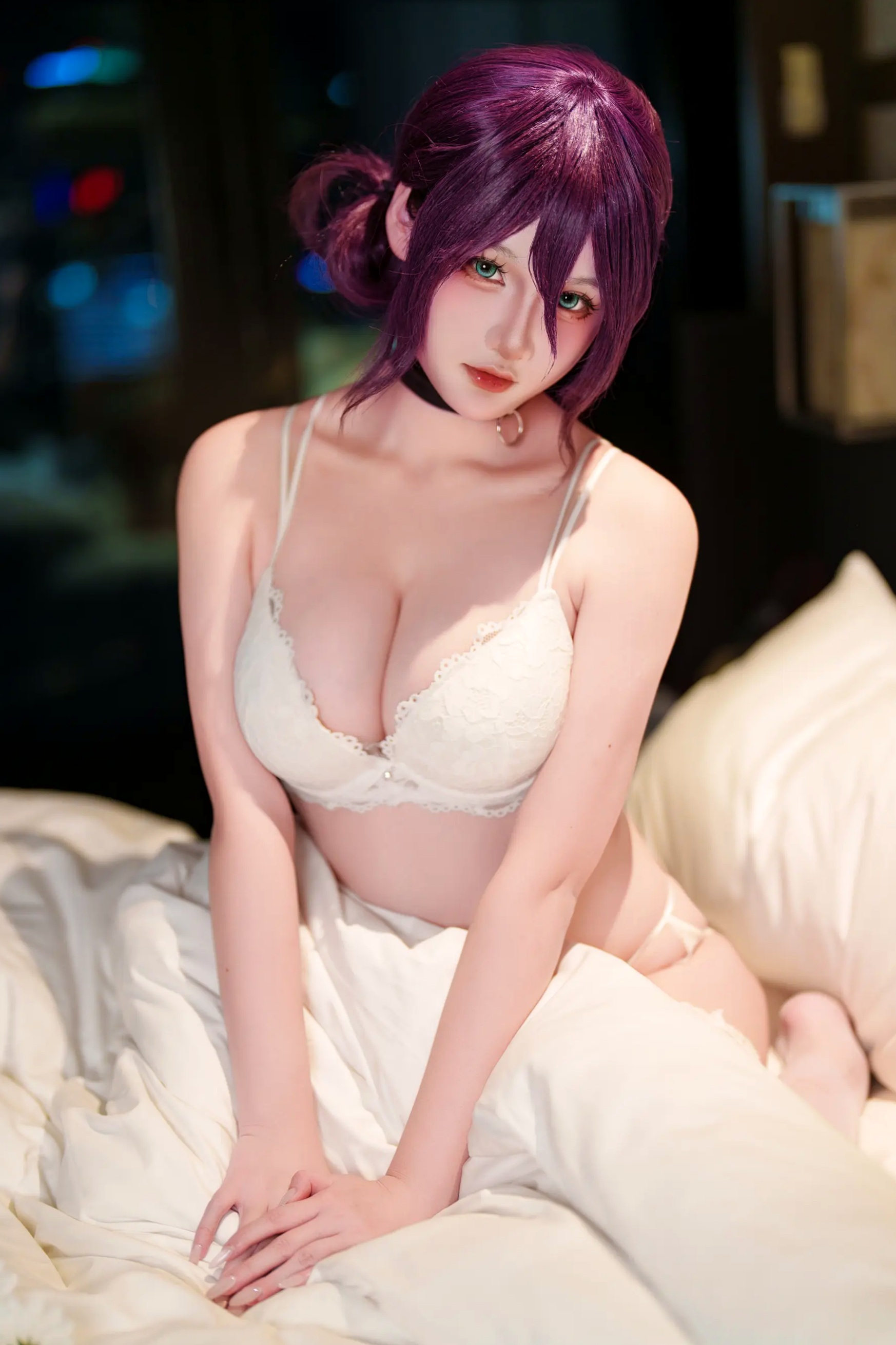 Xiaoyukiko - Reze 蕾塞角色扮演 白色蕾丝内衣私房照 [32P]