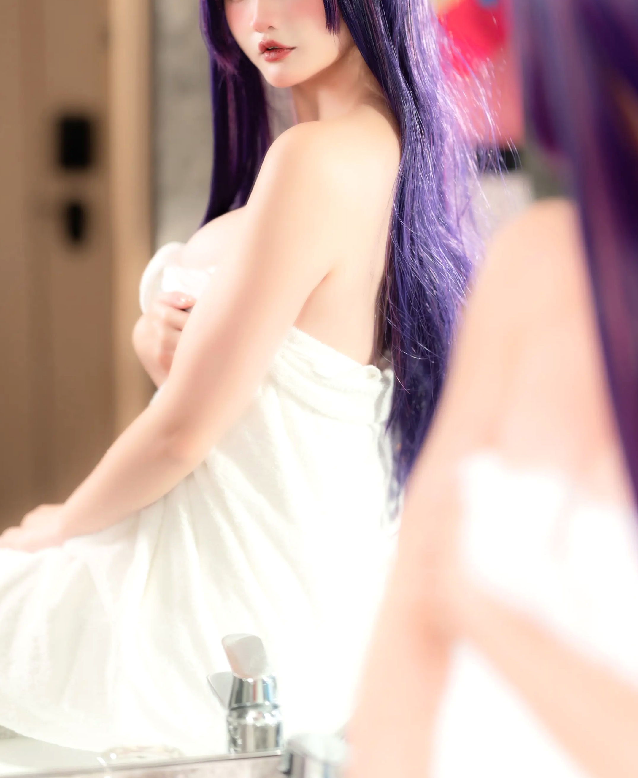 Xiaoyukiko - 星野爱 浴袍 浴室私房 角色扮演 Hoshino AI [26P]