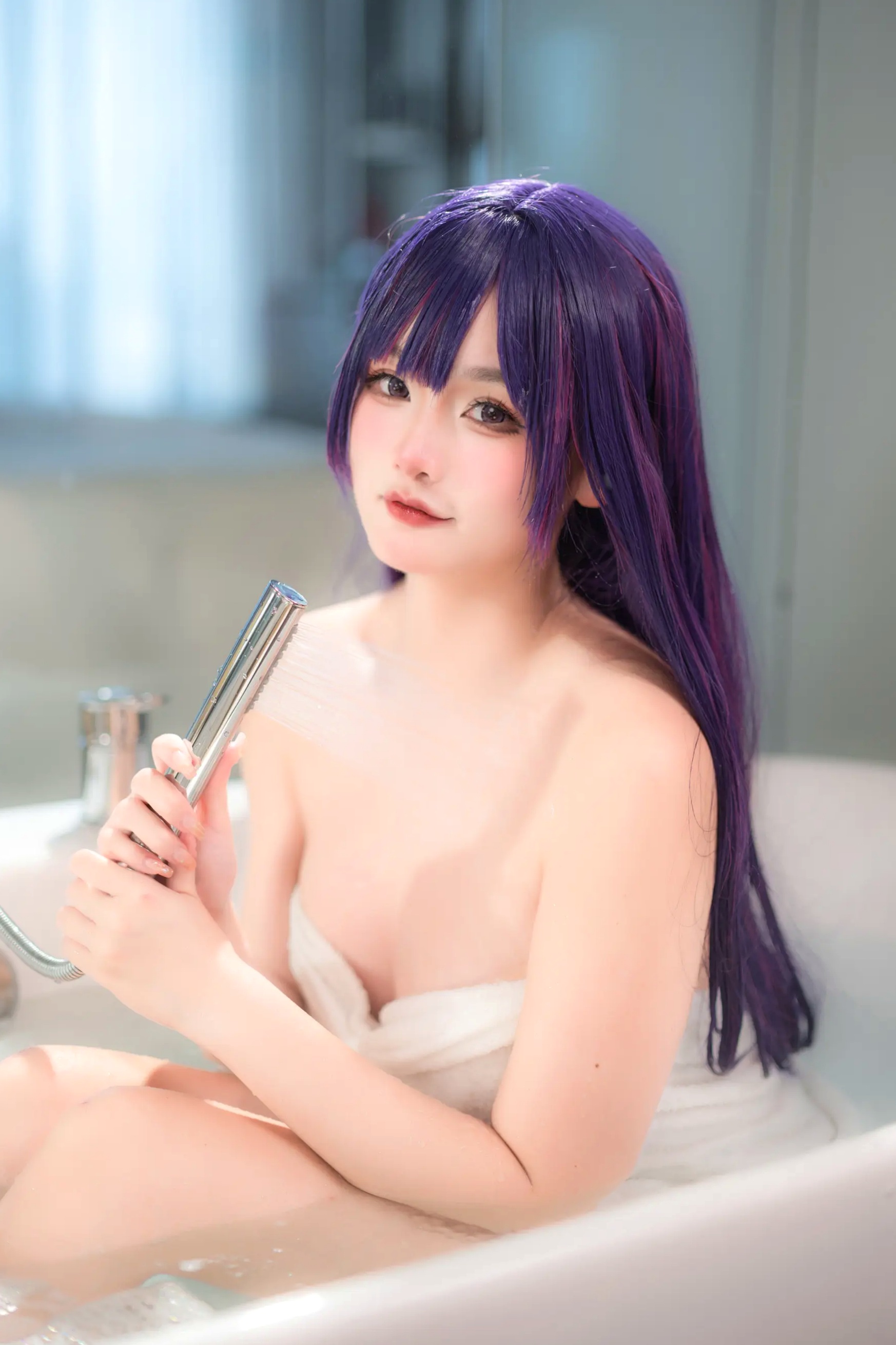 Xiaoyukiko - 星野爱 浴袍 浴室私房 角色扮演 Hoshino AI [26P]
