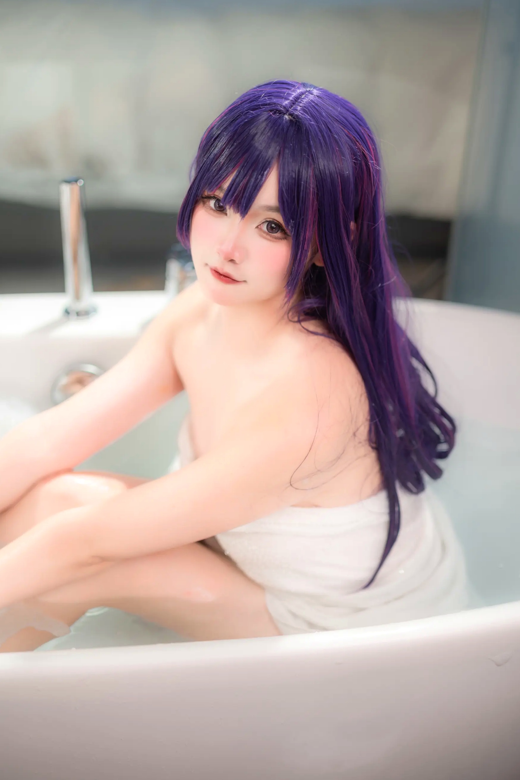 Xiaoyukiko - 星野爱 浴袍 浴室私房 角色扮演 Hoshino AI [26P]