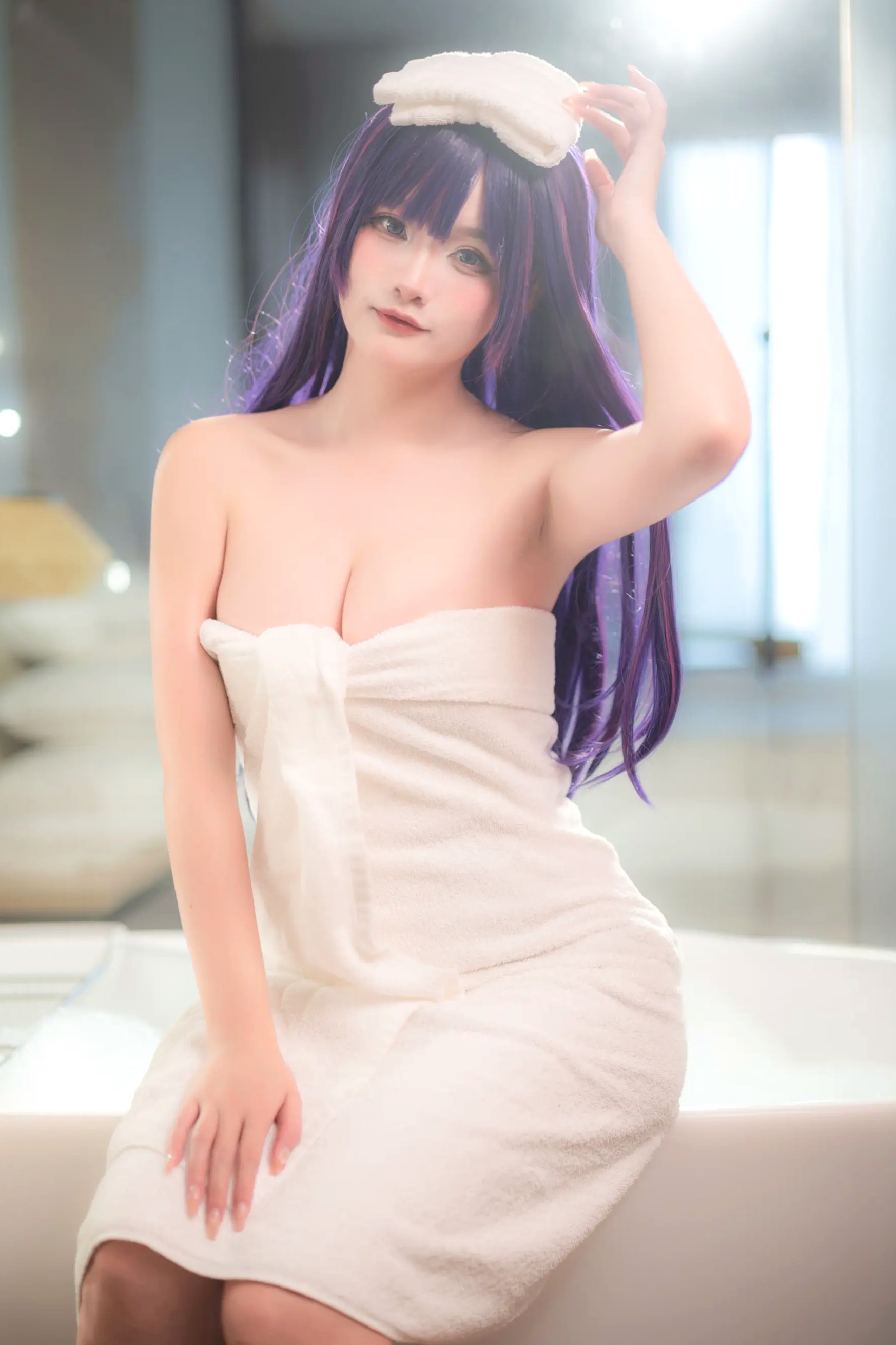 Xiaoyukiko - 星野爱 浴袍 浴室私房 角色扮演 Hoshino AI [26P]