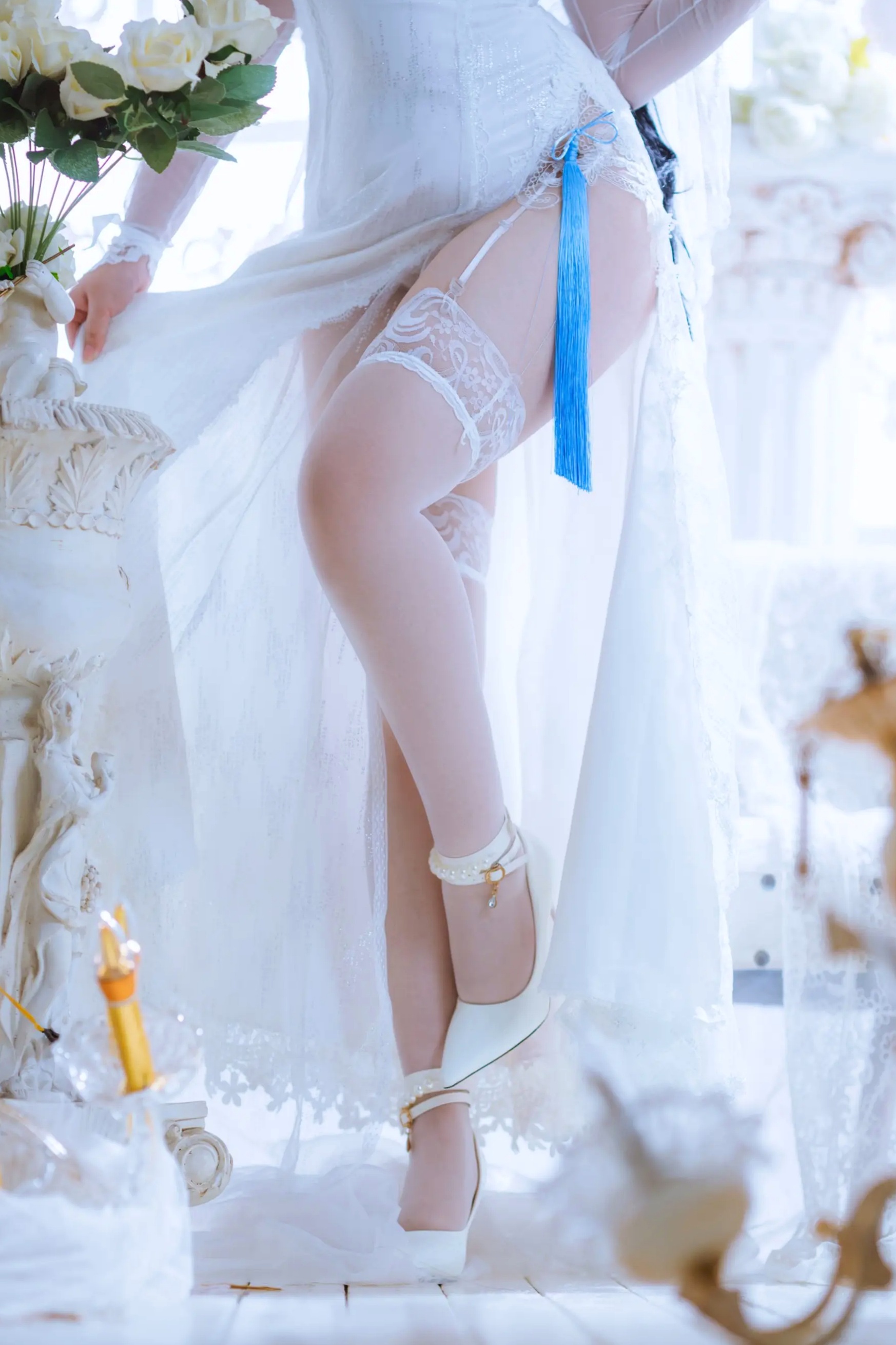 Meroko_魅瞳 - 95式花嫁 欧式宫廷白色婚纱角色扮演私房照 [22P]