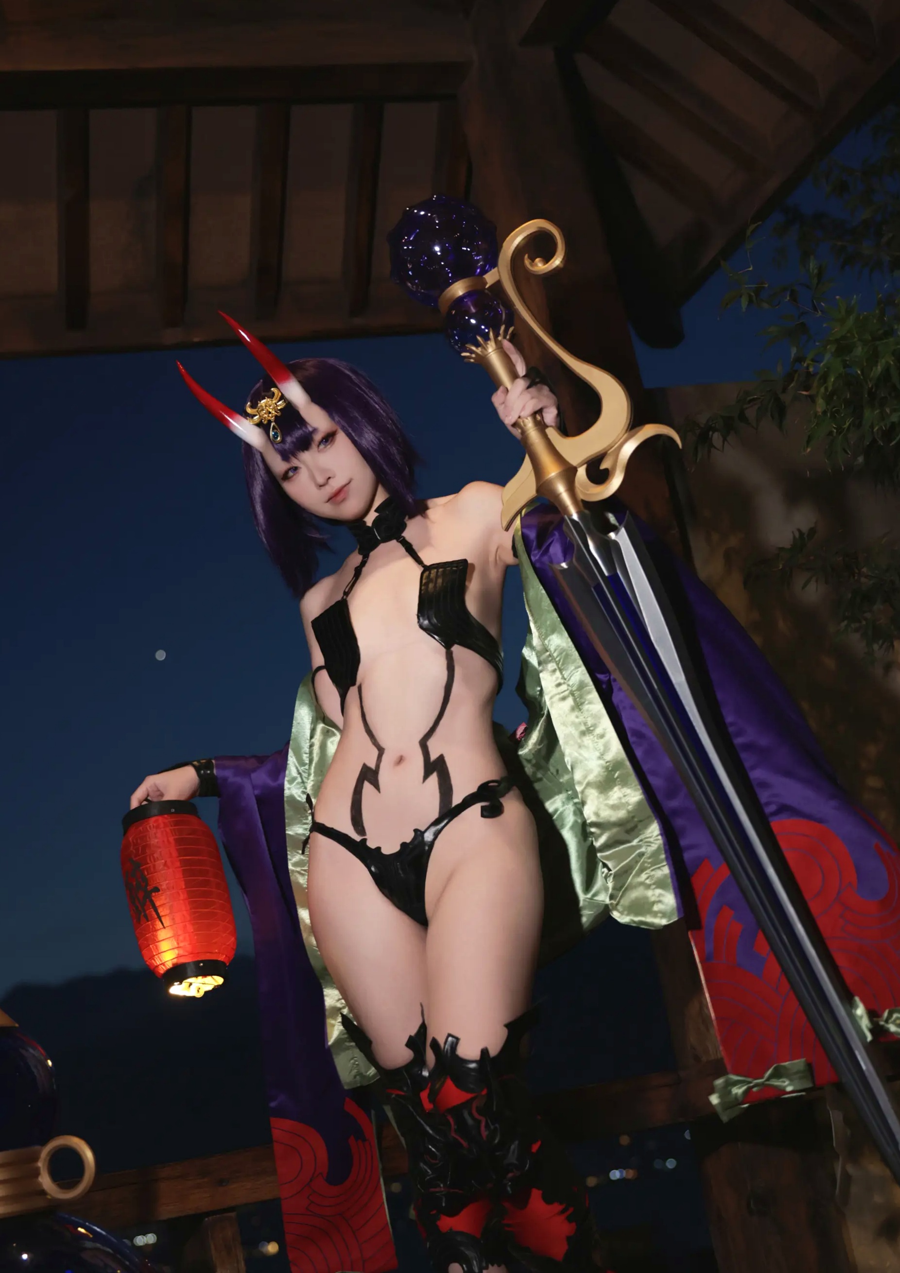 动漫博主G44不会受伤 - 酒吞原皮日式温泉私房角色扮演湿身诱惑 [41P]