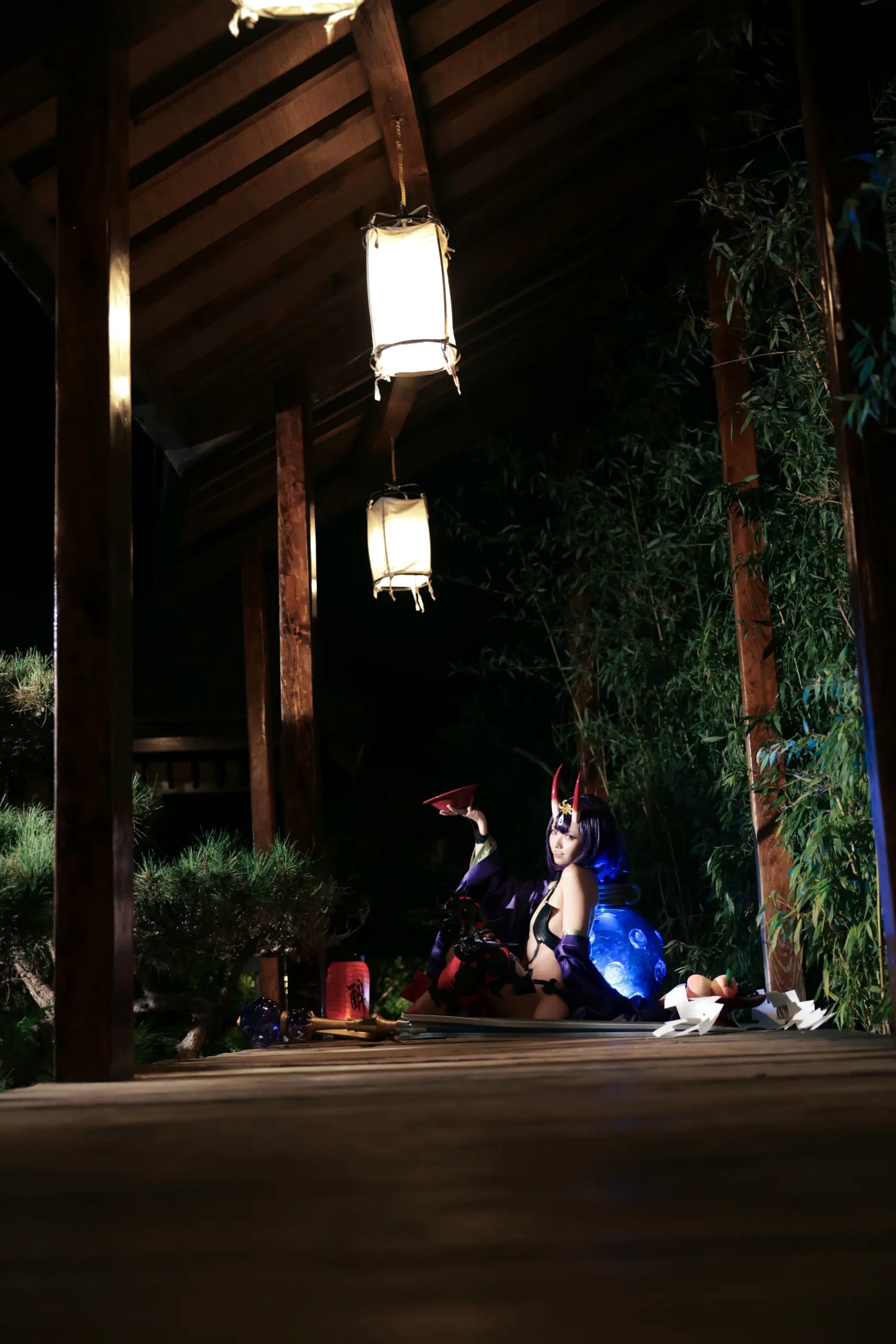 动漫博主G44不会受伤 - 酒吞原皮日式温泉私房角色扮演湿身诱惑 [41P]