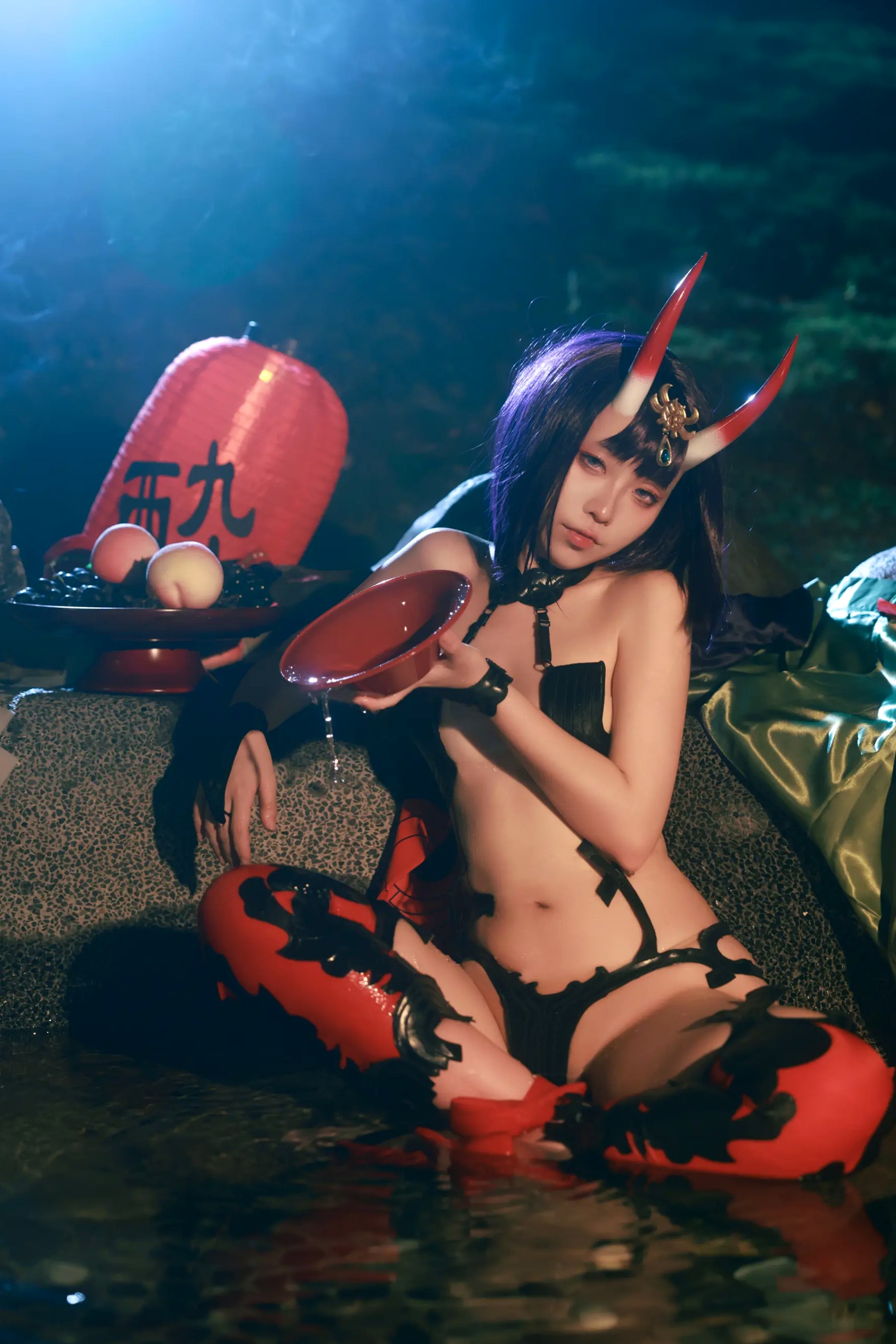 动漫博主G44不会受伤 - 酒吞原皮日式温泉私房角色扮演湿身诱惑 [41P]