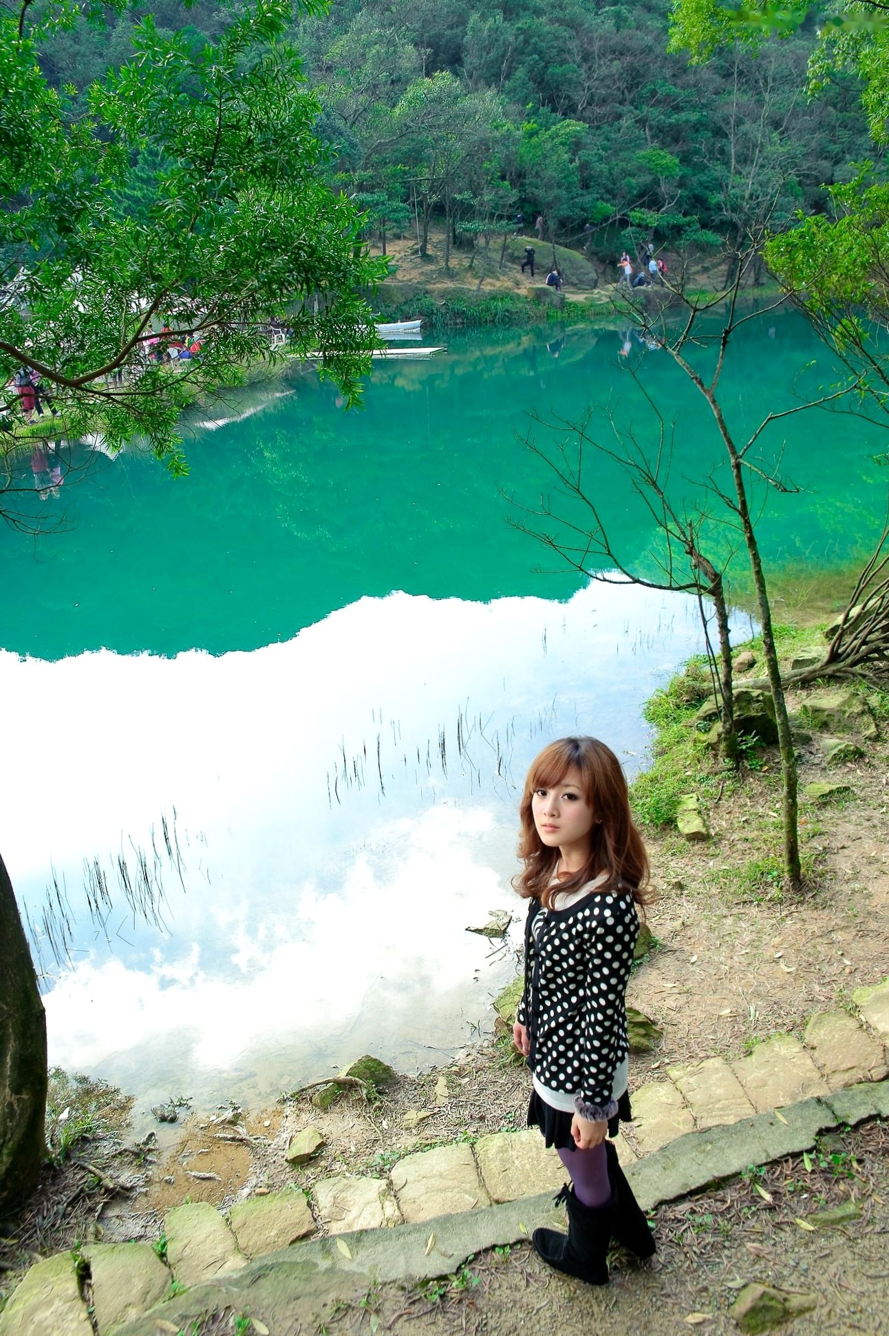 Gallery - 台湾女神果子MM新山梦湖户外写真：气质清新甜美，治愈系人像摄影作品台湾户外清新治愈系清纯 高桥南女神私房照_秀色女神 - image 5