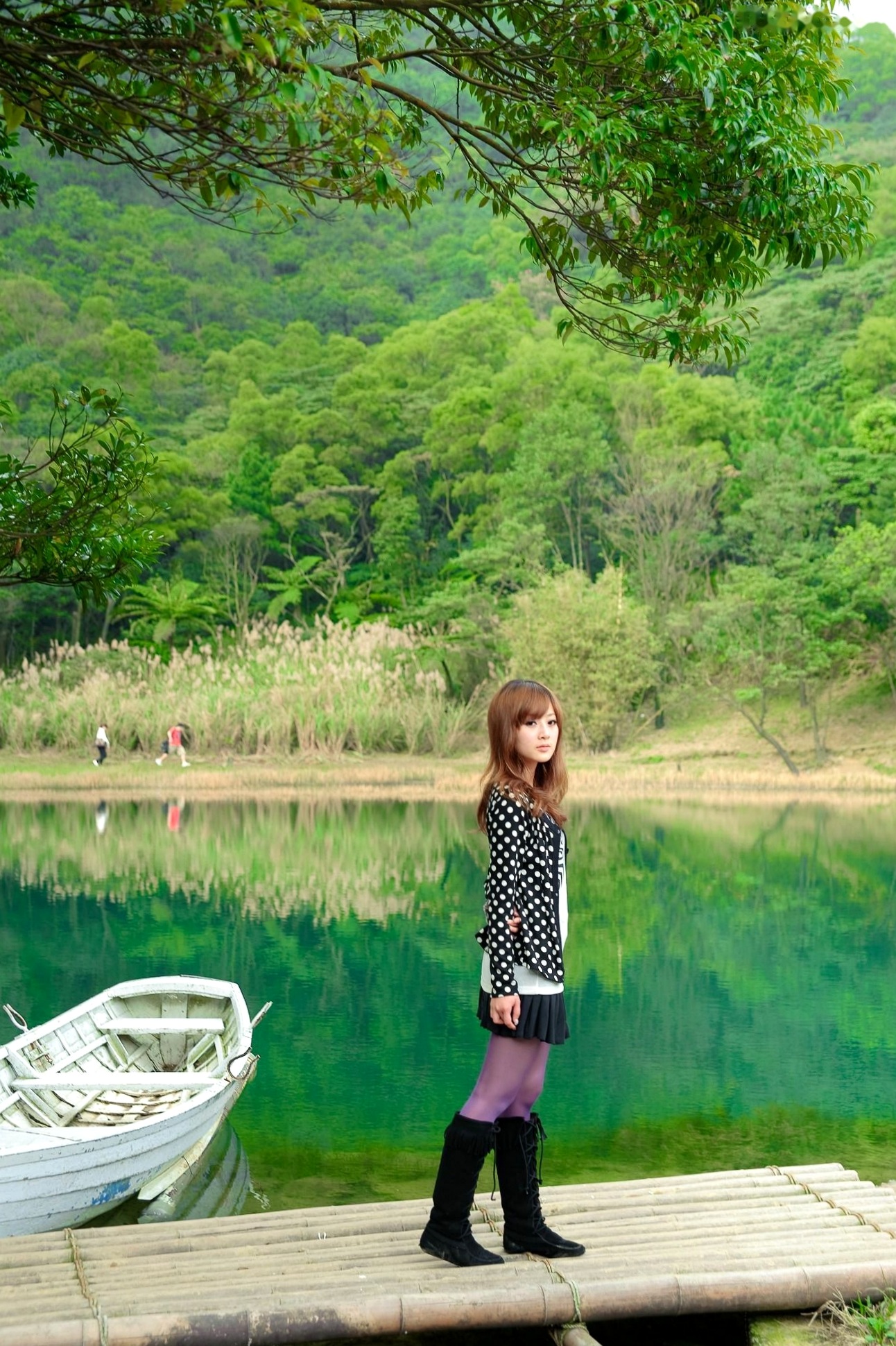 Gallery - 台湾女神果子MM新山梦湖户外写真：气质清新甜美，治愈系人像摄影作品台湾户外清新治愈系清纯 高桥南女神私房照_秀色女神 - image 23