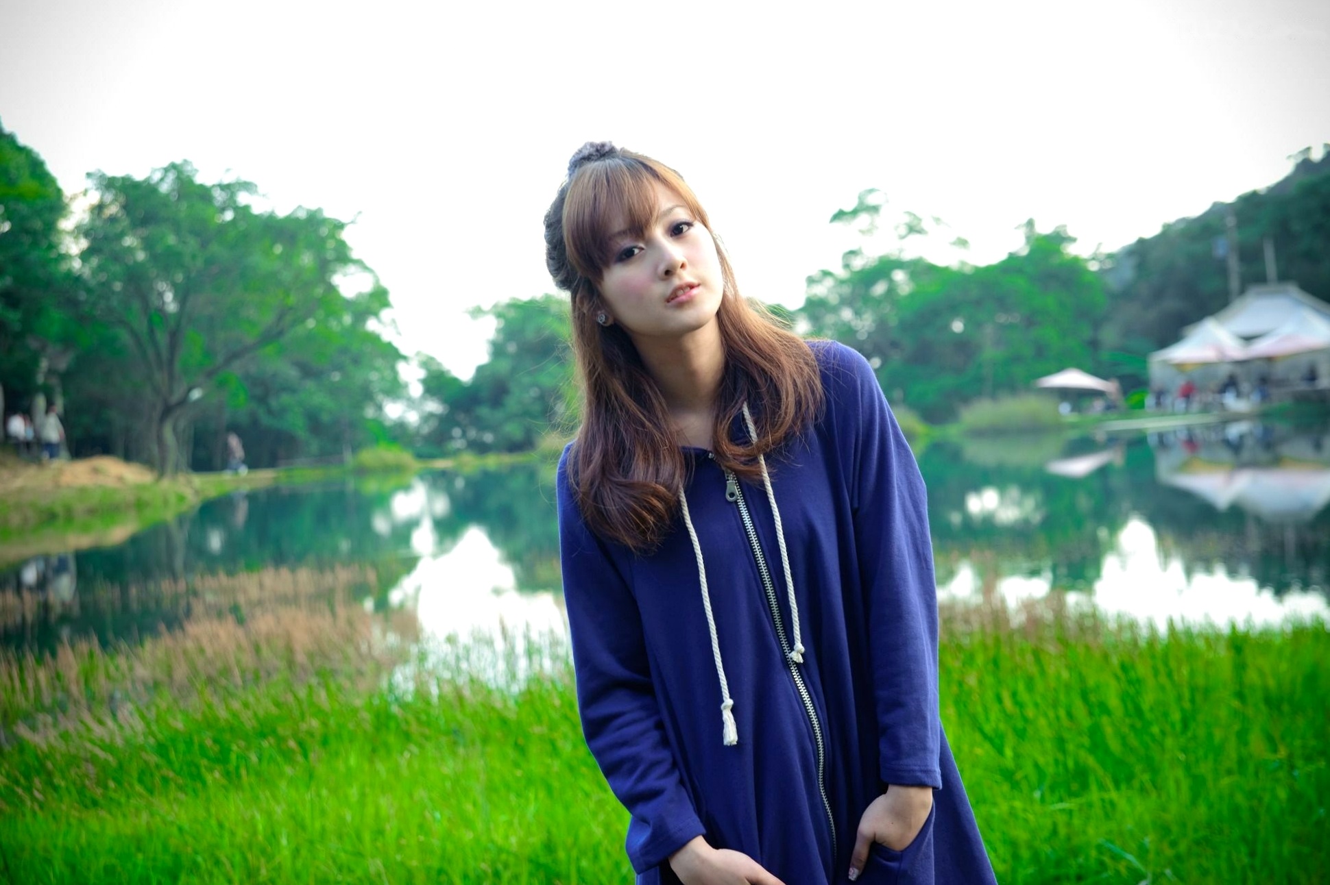 Gallery - 台湾女神果子MM新山梦湖户外写真：气质清新甜美，治愈系人像摄影作品台湾户外清新治愈系清纯 高桥南女神私房照_秀色女神 - image 43