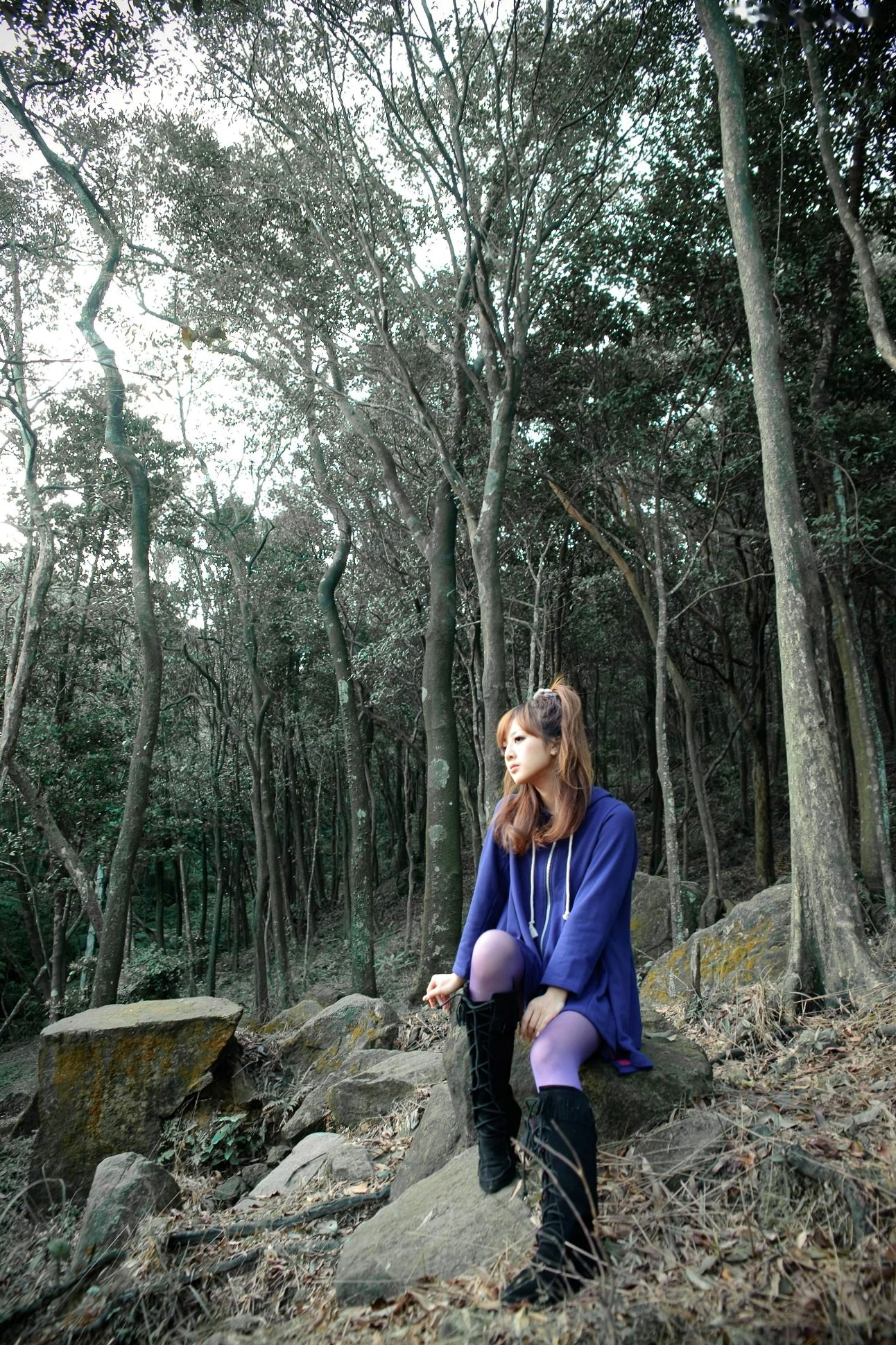 Gallery - 台湾女神果子MM新山梦湖户外写真：气质清新甜美，治愈系人像摄影作品台湾户外清新治愈系清纯 高桥南女神私房照_秀色女神 - image 44