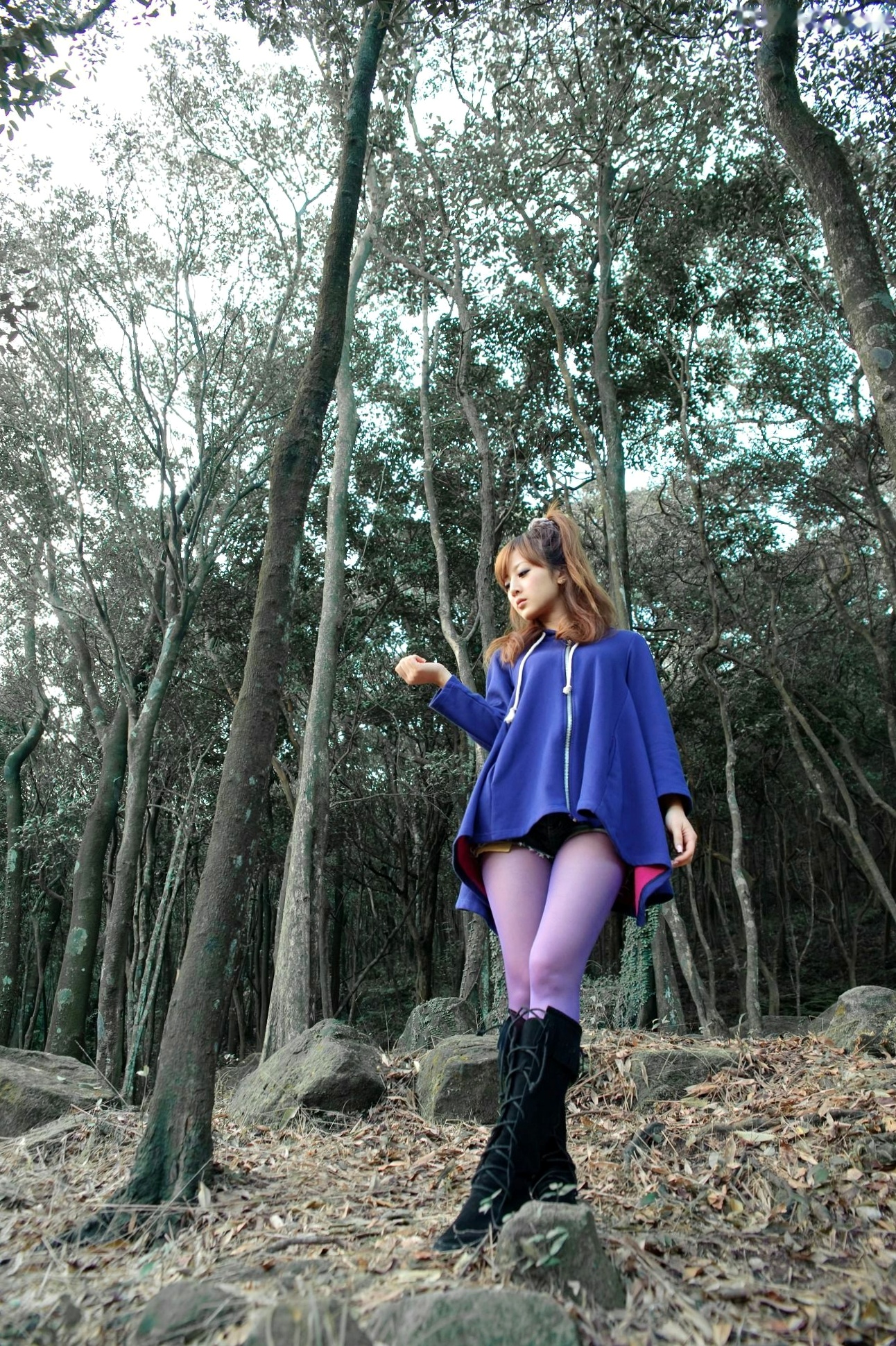 Gallery - 台湾女神果子MM新山梦湖户外写真：气质清新甜美，治愈系人像摄影作品台湾户外清新治愈系清纯 高桥南女神私房照_秀色女神 - image 45
