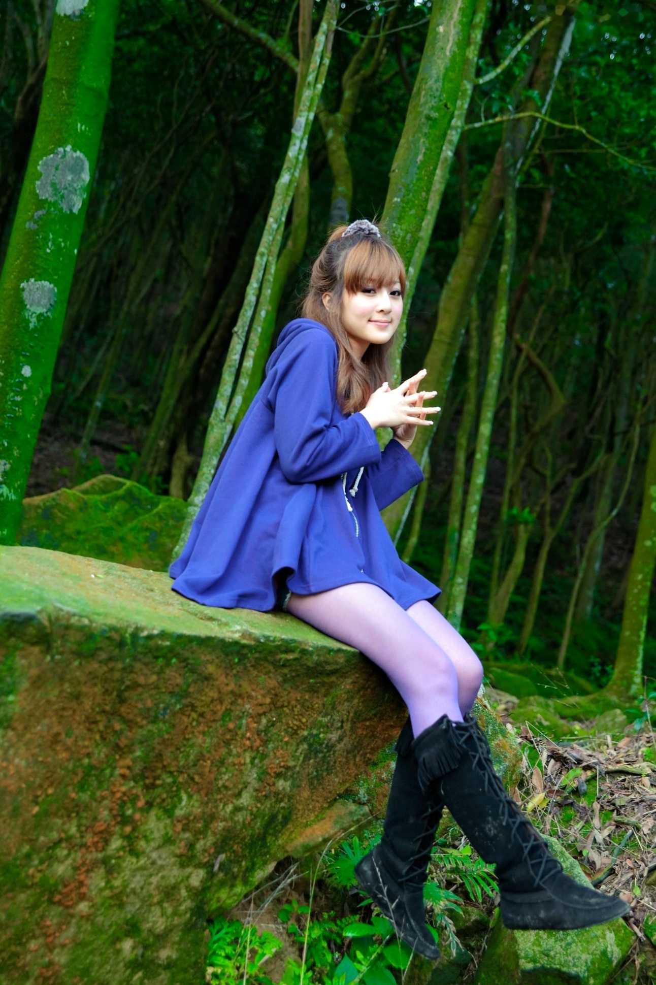 Gallery - 台湾女神果子MM新山梦湖户外写真：气质清新甜美，治愈系人像摄影作品台湾户外清新治愈系清纯 高桥南女神私房照_秀色女神 - image 49