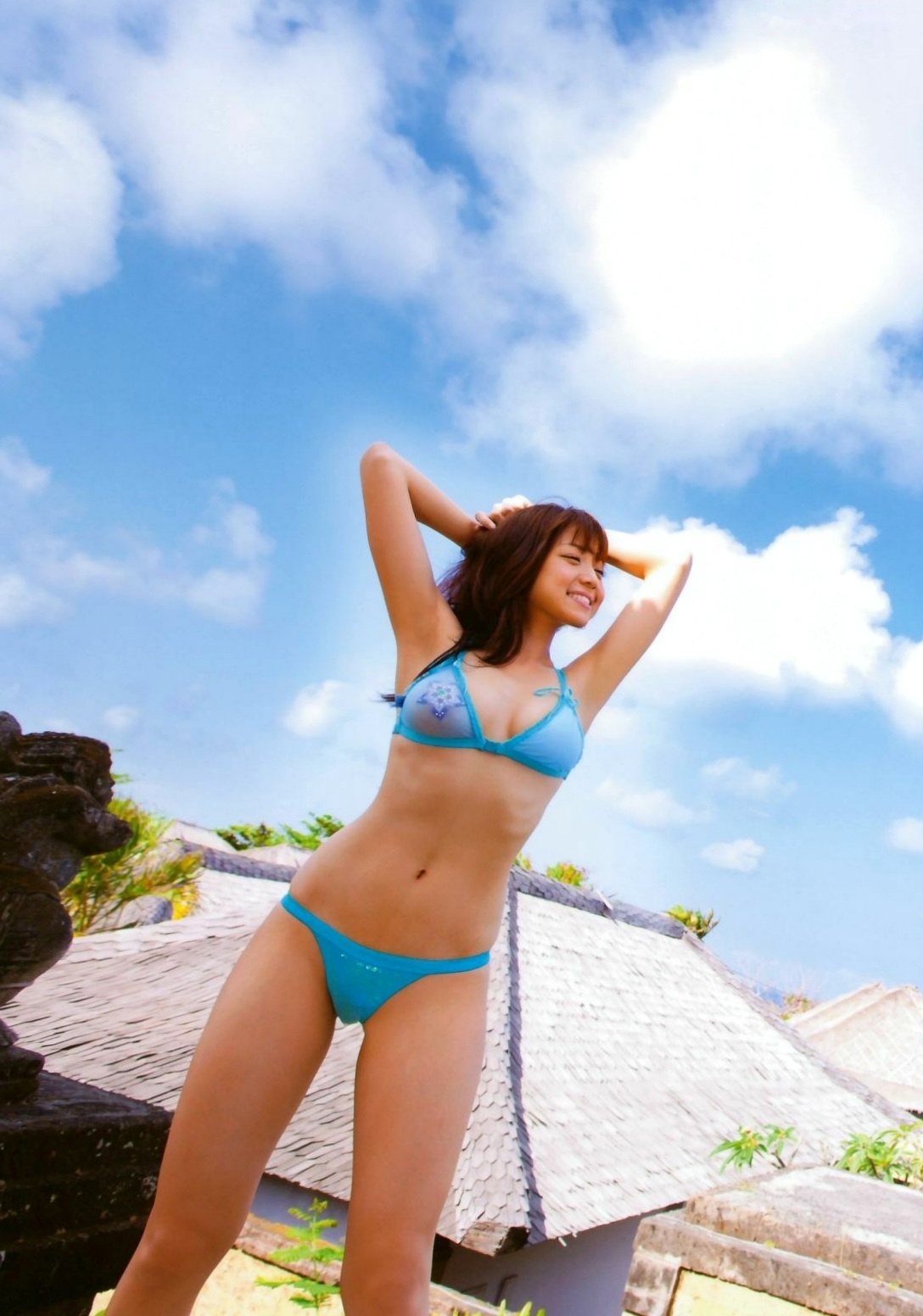 Gallery - PB写真集_中村静香《HUG ハグ》户外花园透视诱惑私房美图集[85P]日本性感比基尼私房照 中村静香女神私房照_秀色女神 - image 17