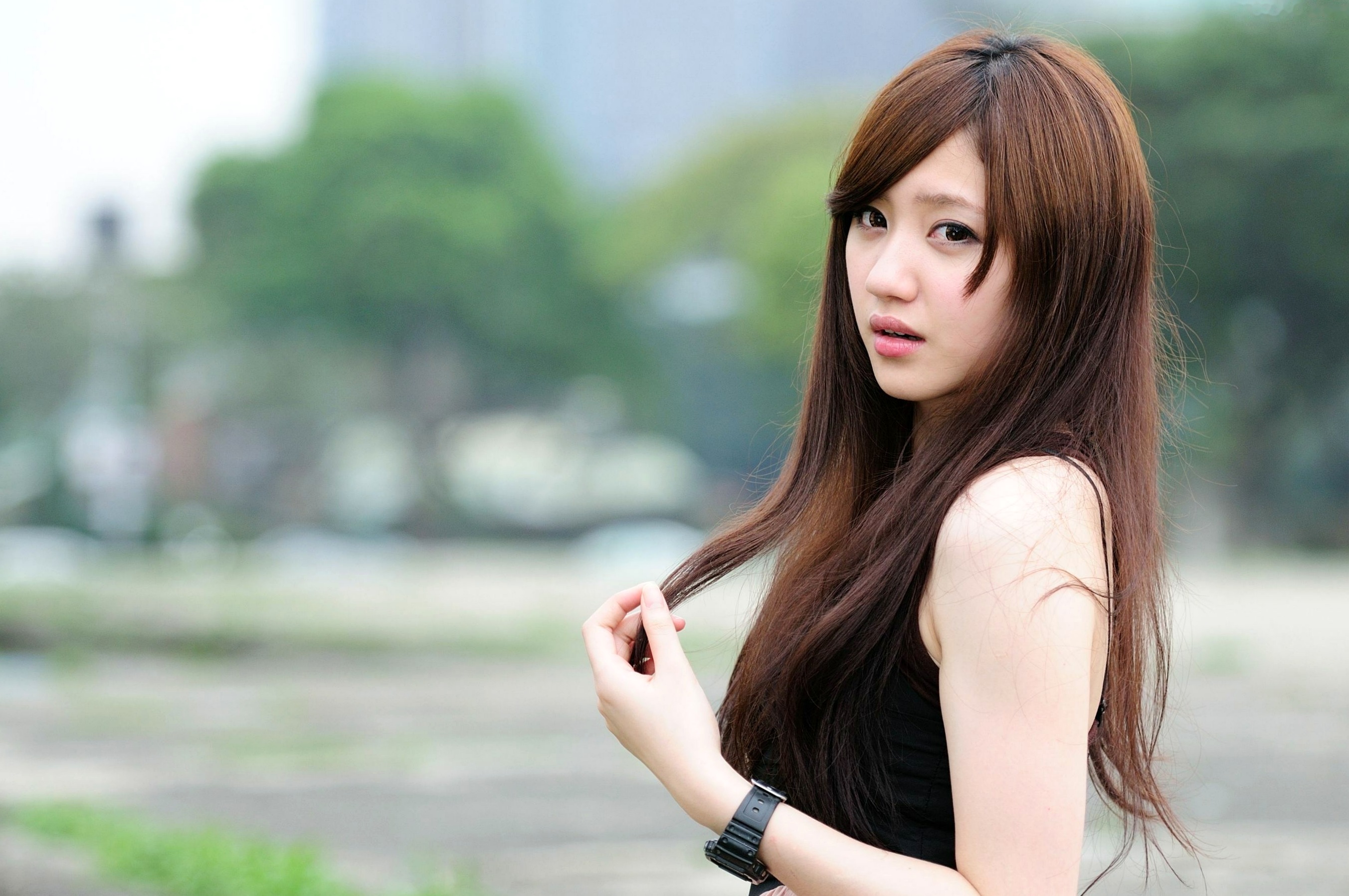 Gallery - 台湾美少女小雅户外随拍：条纹装搭配黑丝尽显清新气质与修长美腿，治愈系街拍写真集台湾街拍清新美腿丝袜 顾莉雅女神私房照_秀色女神 - image 26