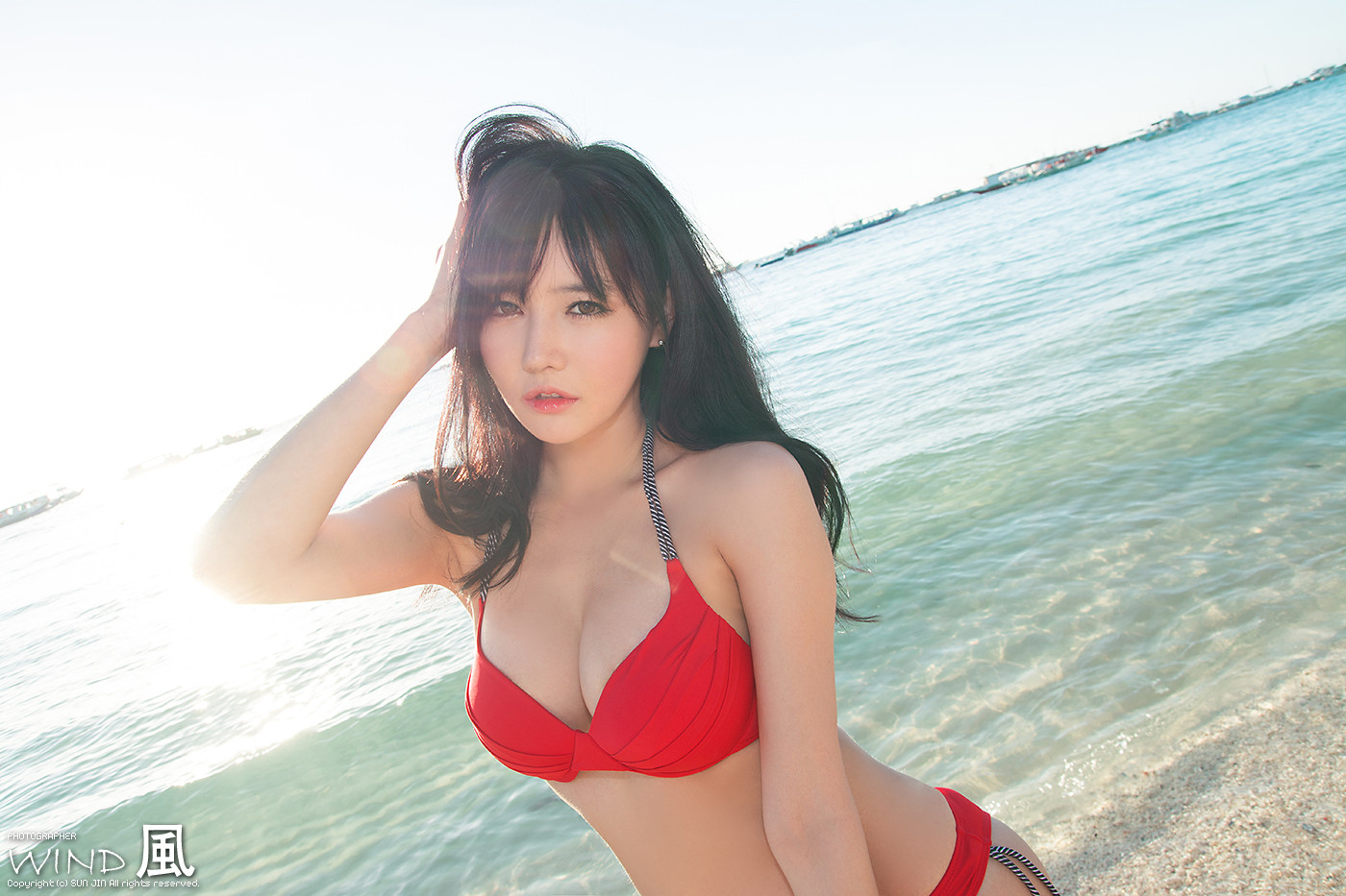韩佳恩(한가은) 比基尼沙滩写真图