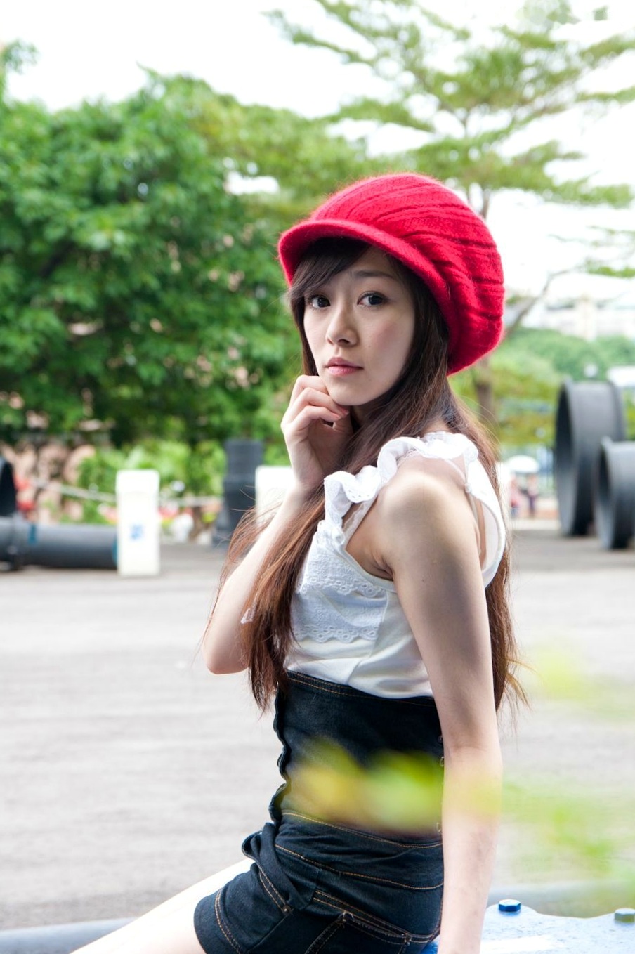 Gallery - 台湾清纯女神Mika户外街拍精选写真，清新甜美穿搭尽显邻家少女气质与动人魅力台湾清纯街拍治愈系清新 萧美卡女神私房照_秀色女神 - image 43