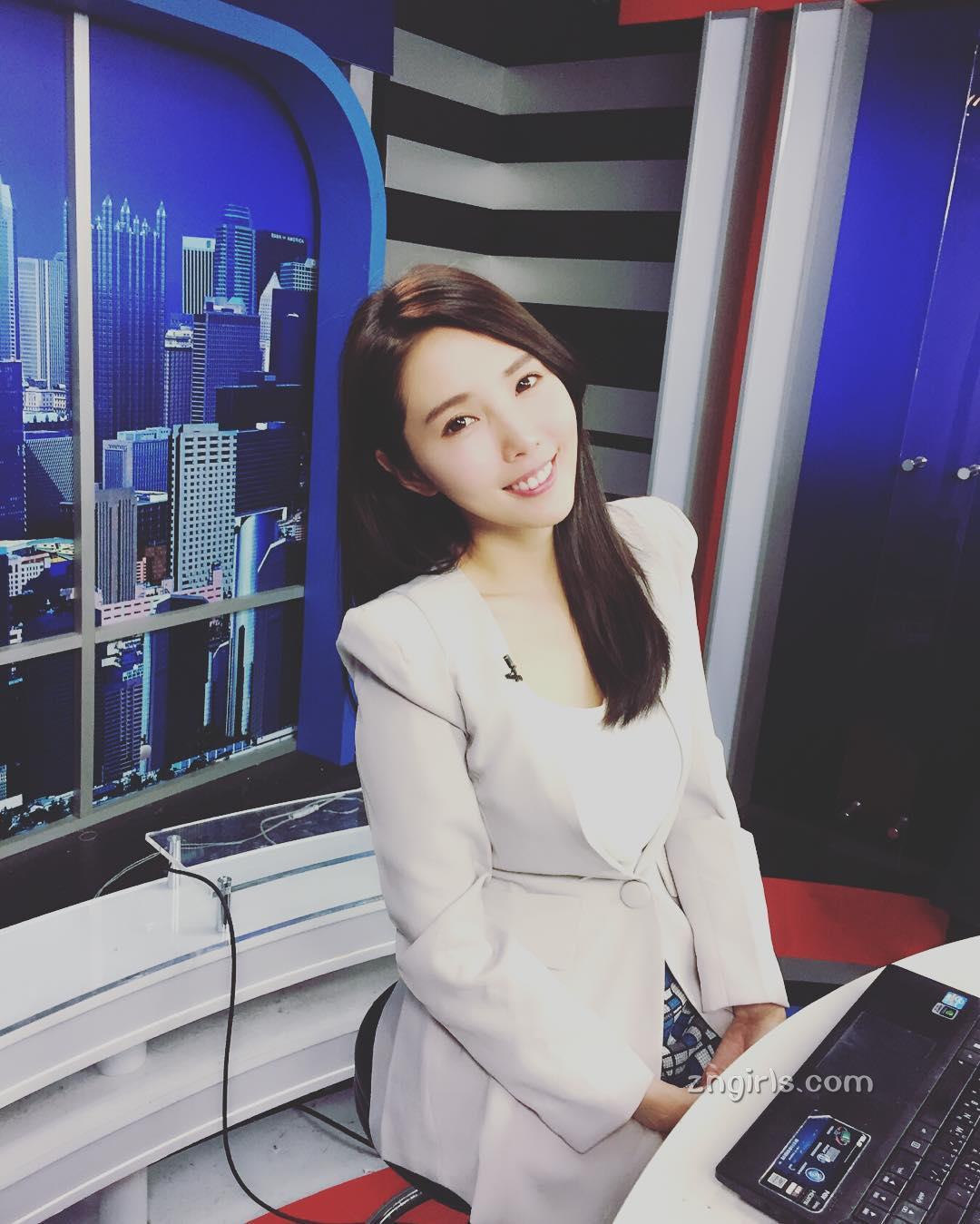 气象女主播朱琦郁 魅力非凡的气质校花