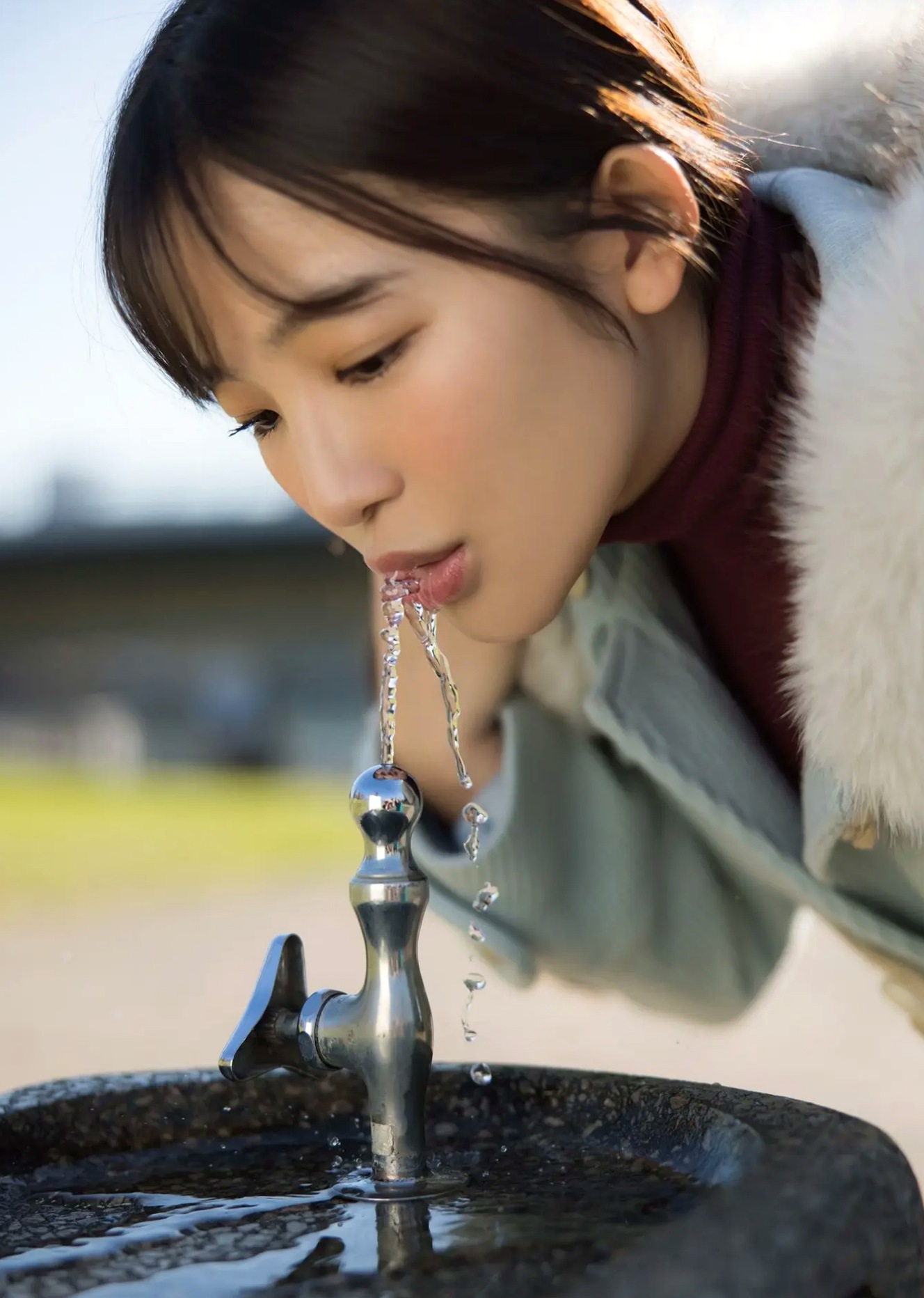 天木じゅん - LA VIE EN ROSE [64P] 极品透视黑裙与浴室湿身性感写真