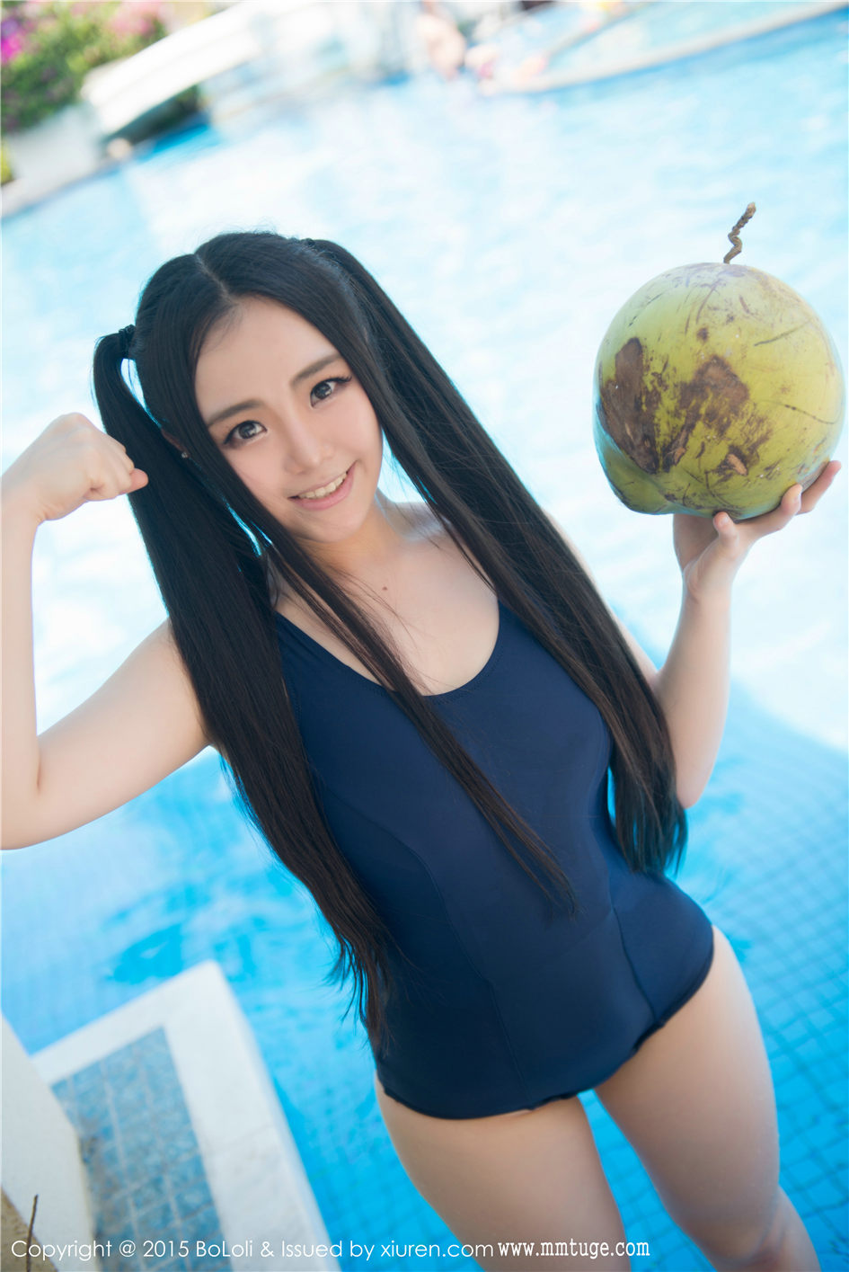 许文婷 [BoLoli波萝社]高清写真图VOL.018 泳池清凉