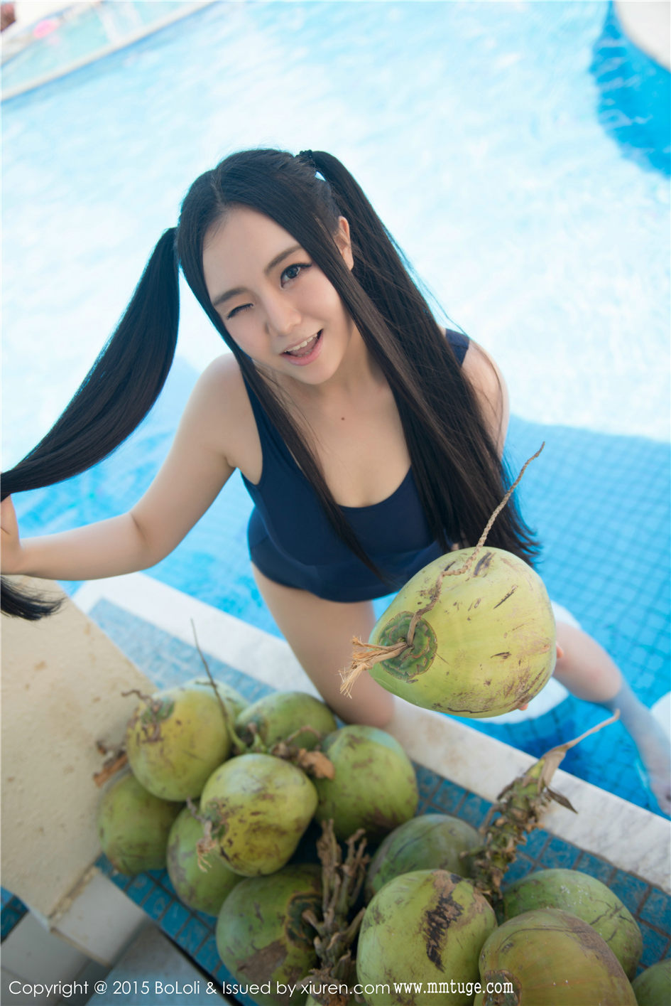 许文婷 [BoLoli波萝社]高清写真图VOL.018 泳池清凉