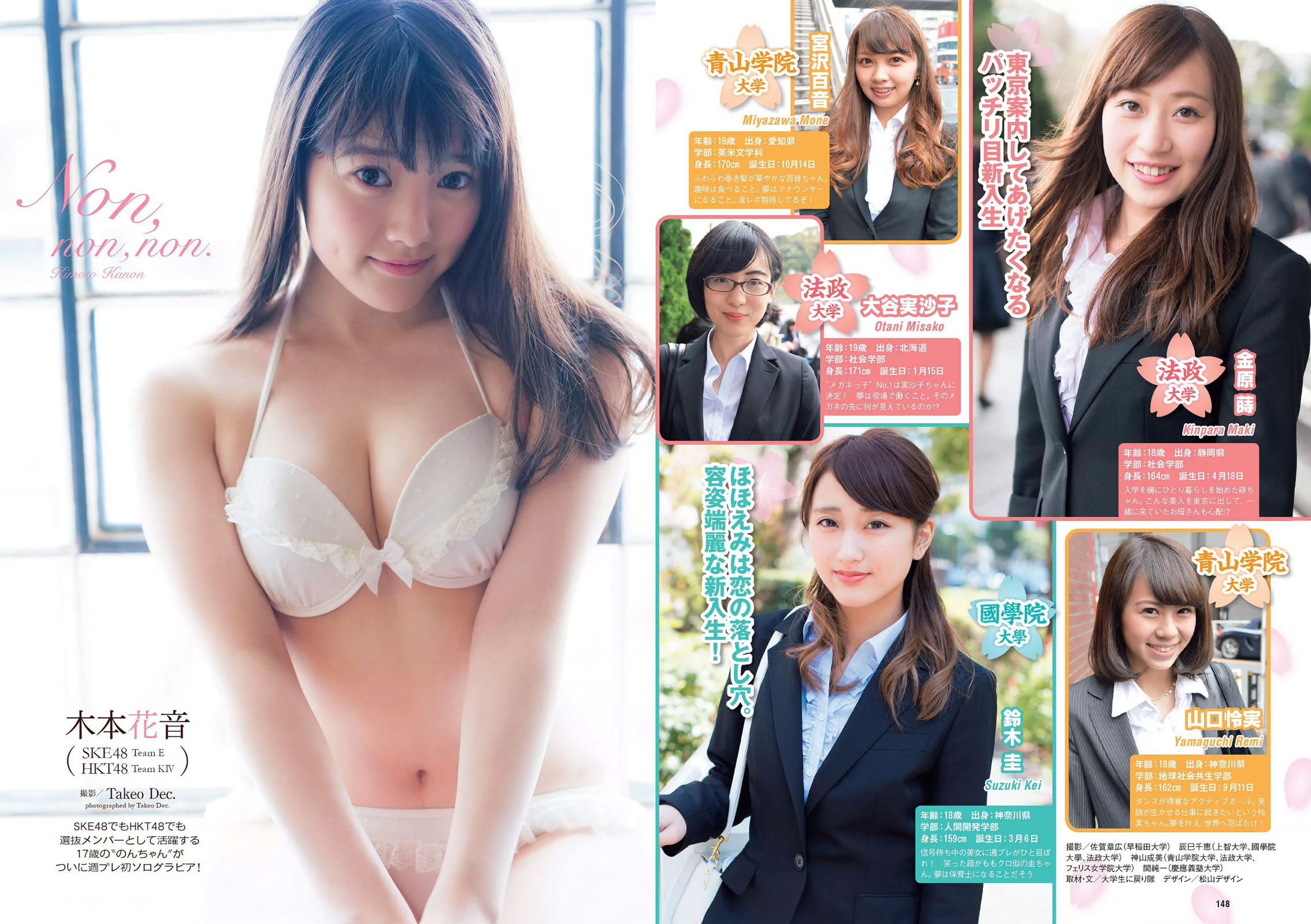 [Weekly Playboy]高清写真图2015 No.18 桥本マナミ 细谷レナ 杉本有美 石川恋 马场ふみか 木本花音 中村爱美 东凛 小林恵美