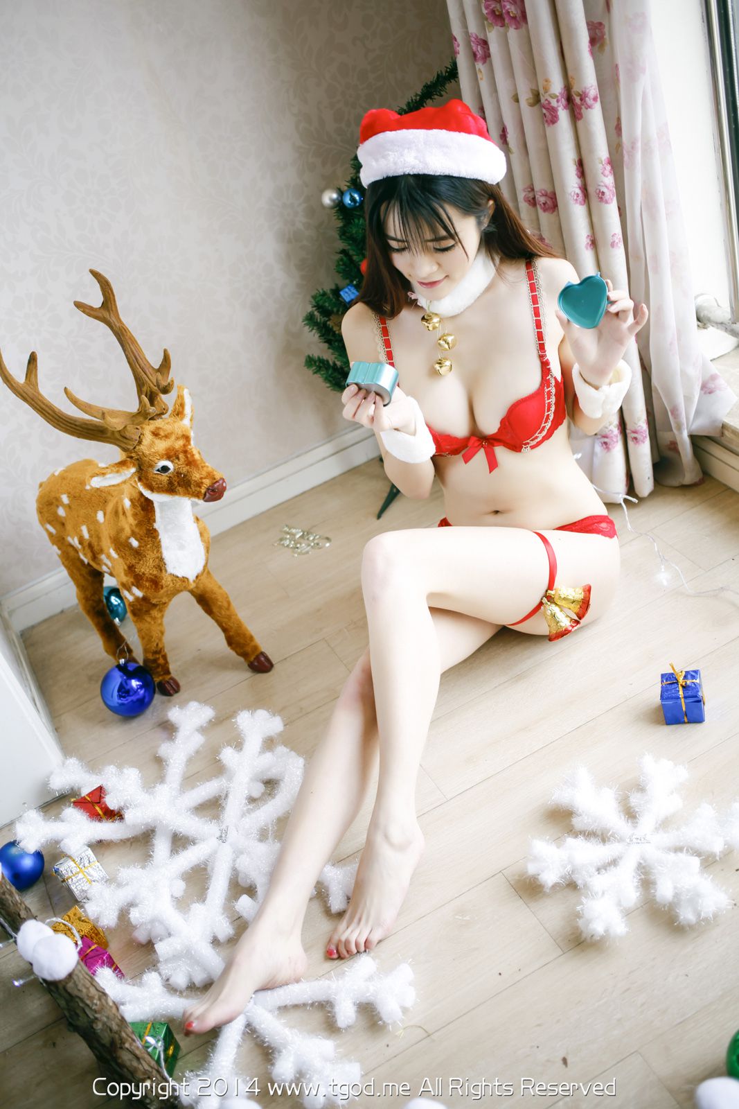 孔一红-最美校花爆美圣诞女郎专辑 [TGod]高清写真图推女神