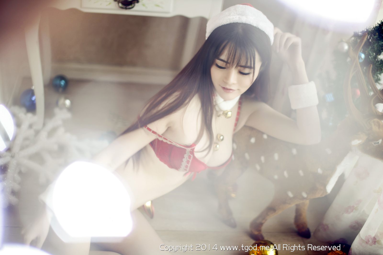 孔一红-最美校花爆美圣诞女郎专辑 [TGod]高清写真图推女神