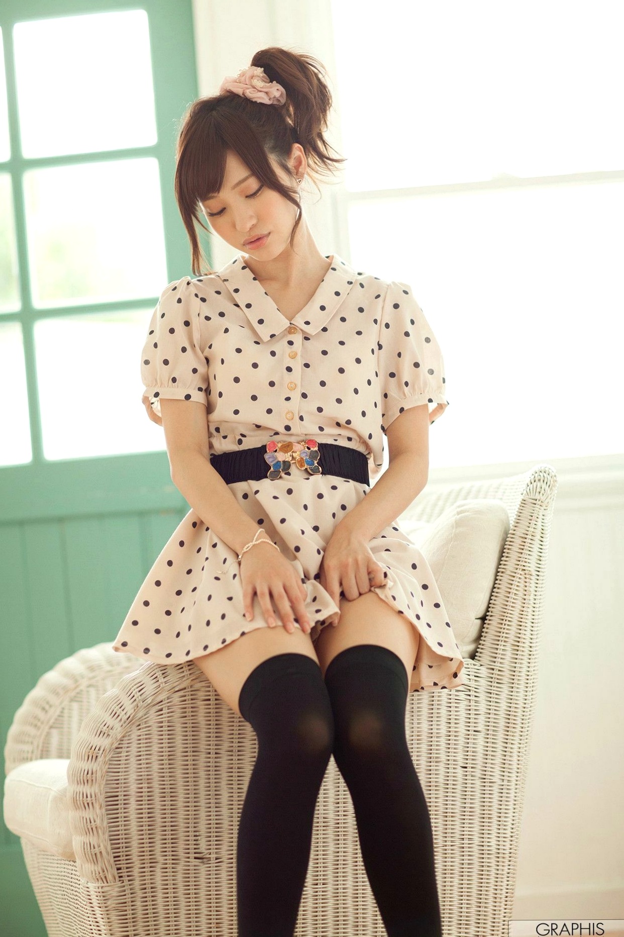 Gallery - Graphis_天使萌《Fluff》性感内衣丝袜清纯私房写真集[39P]日本性感诱惑清纯童颜巨乳内衣 天使萌女神私房照_秀色女神 - image 5